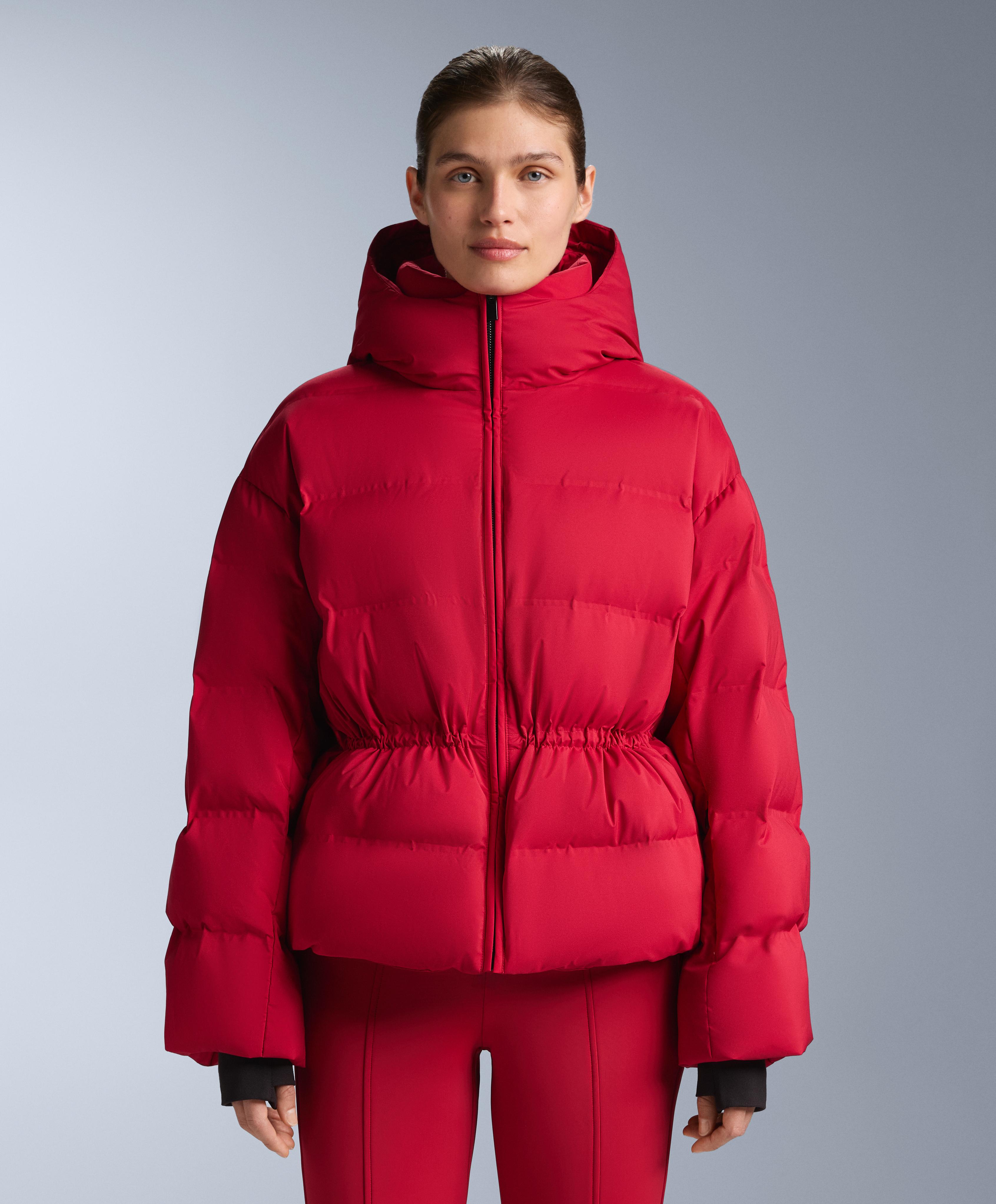 Waterbestendig lichtgewicht gewatteerd ski-jack met MINARDI PIUME-dons Waterbestendig lichtgewicht gewatteerd ski-jack met MINARDI PIUME-dons