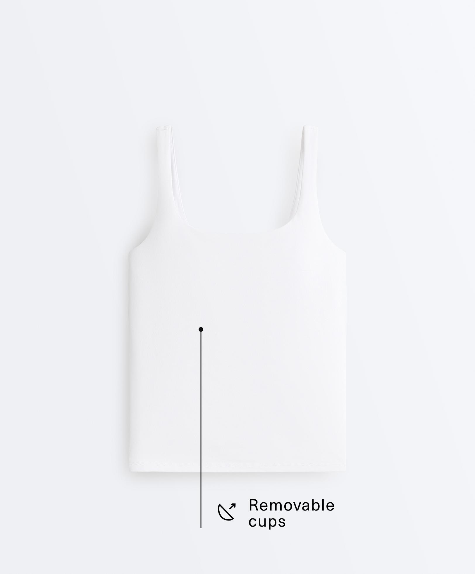 Lång Tank top Comfortlux fyrkantig urringning