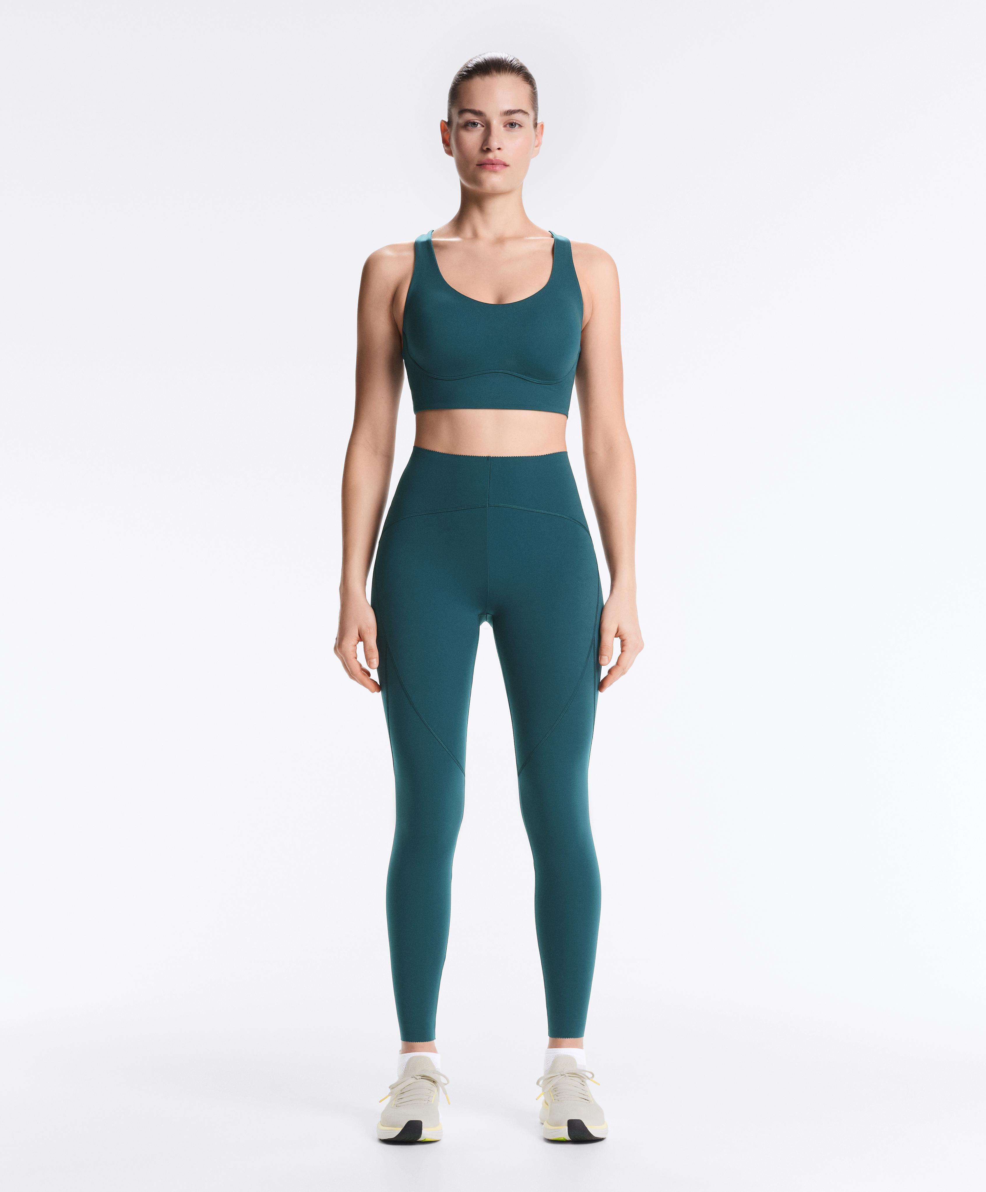 Compressive high rise ankle-length basic leggings Compressive high rise ankle-length basic leggings