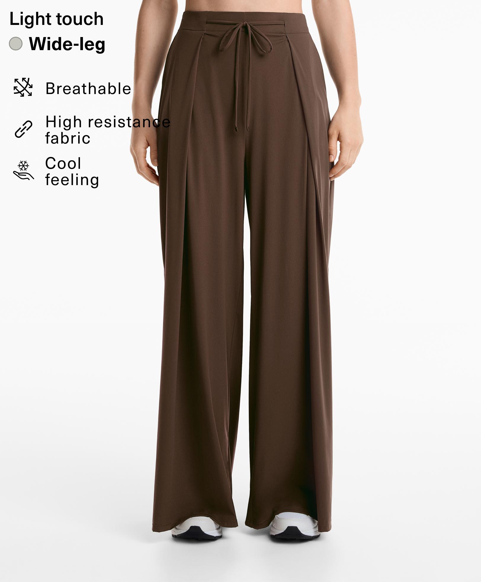 Pantalón ancho Light Touch pliegues