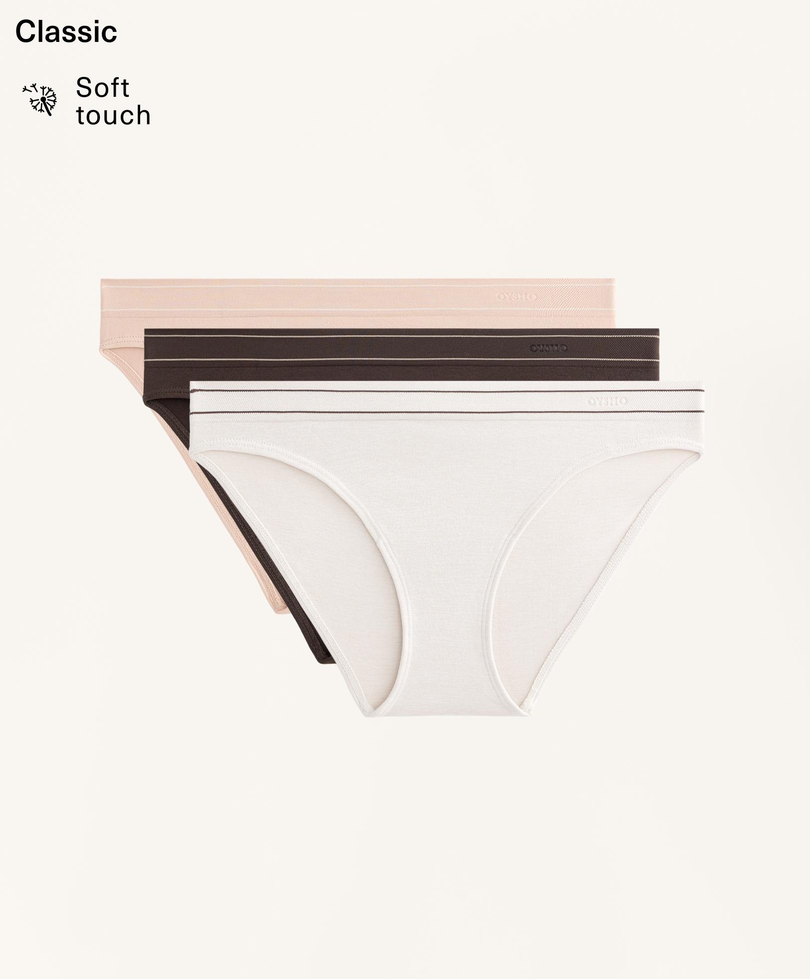 3 classic seamless soft touch briefs