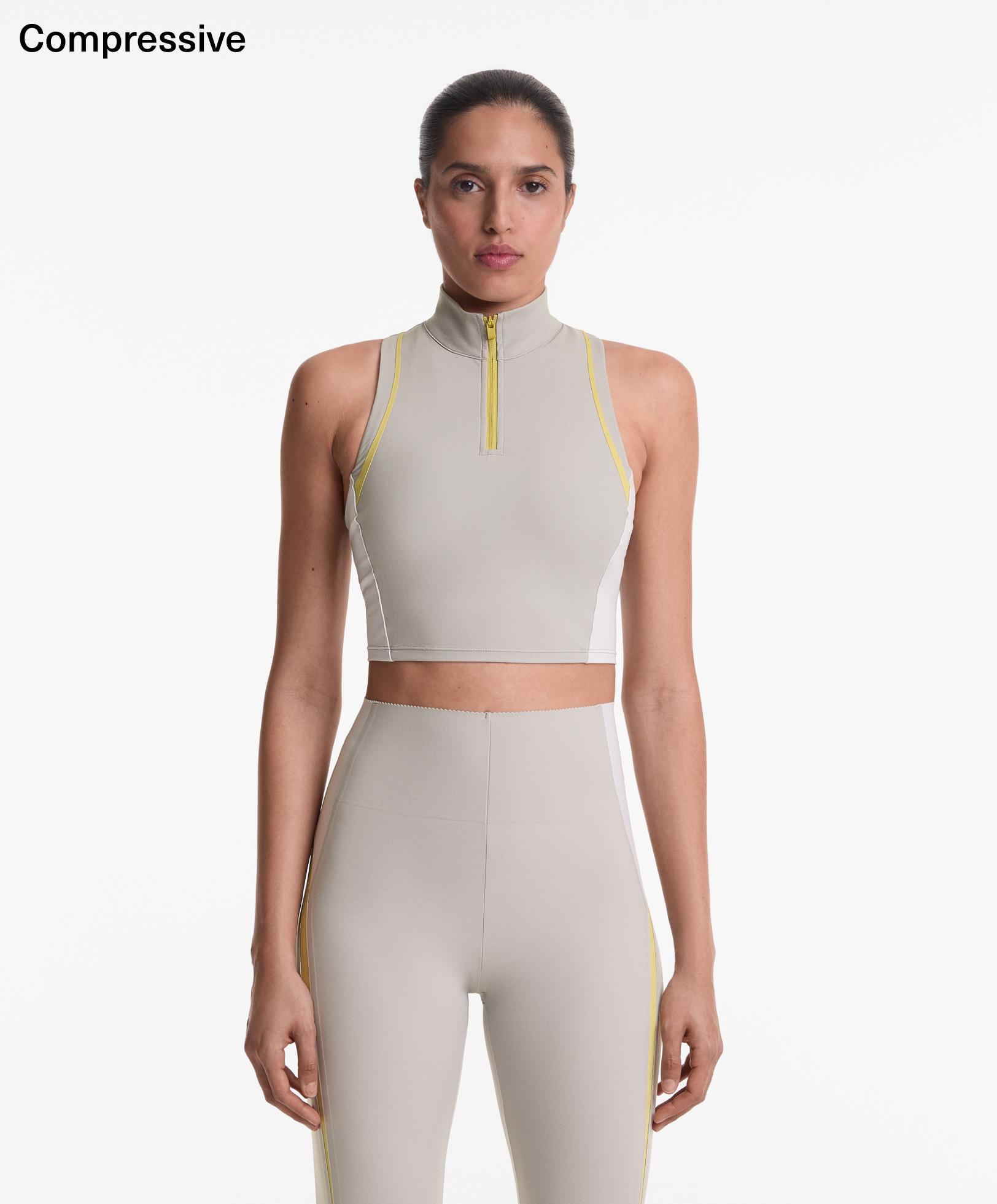Compressive block tank top