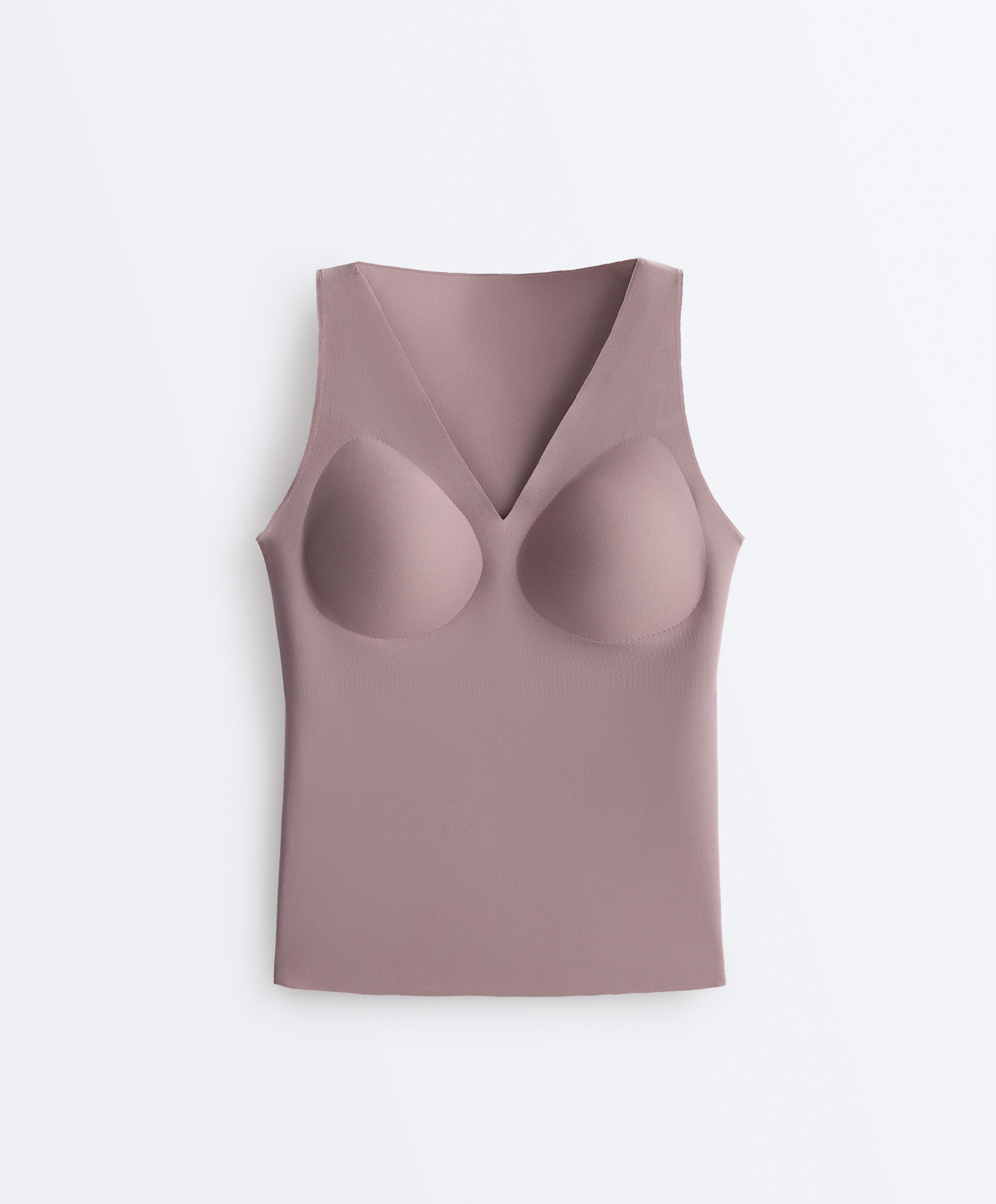 Perfect-adapt strap Tank top — GREY-LILAC