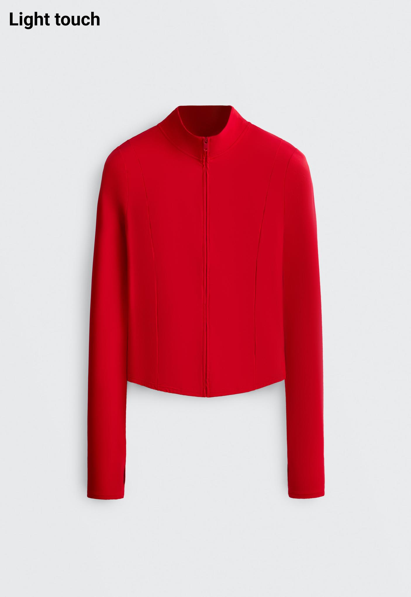 Short Light Touch technical jacket — STRONG RED