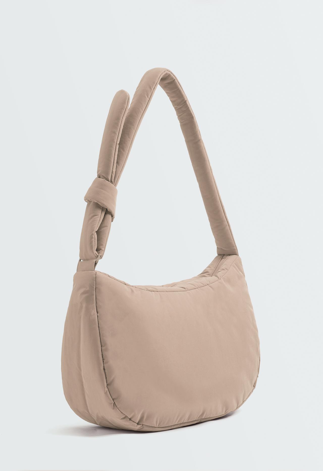 Knotted crossbody bag — MINK