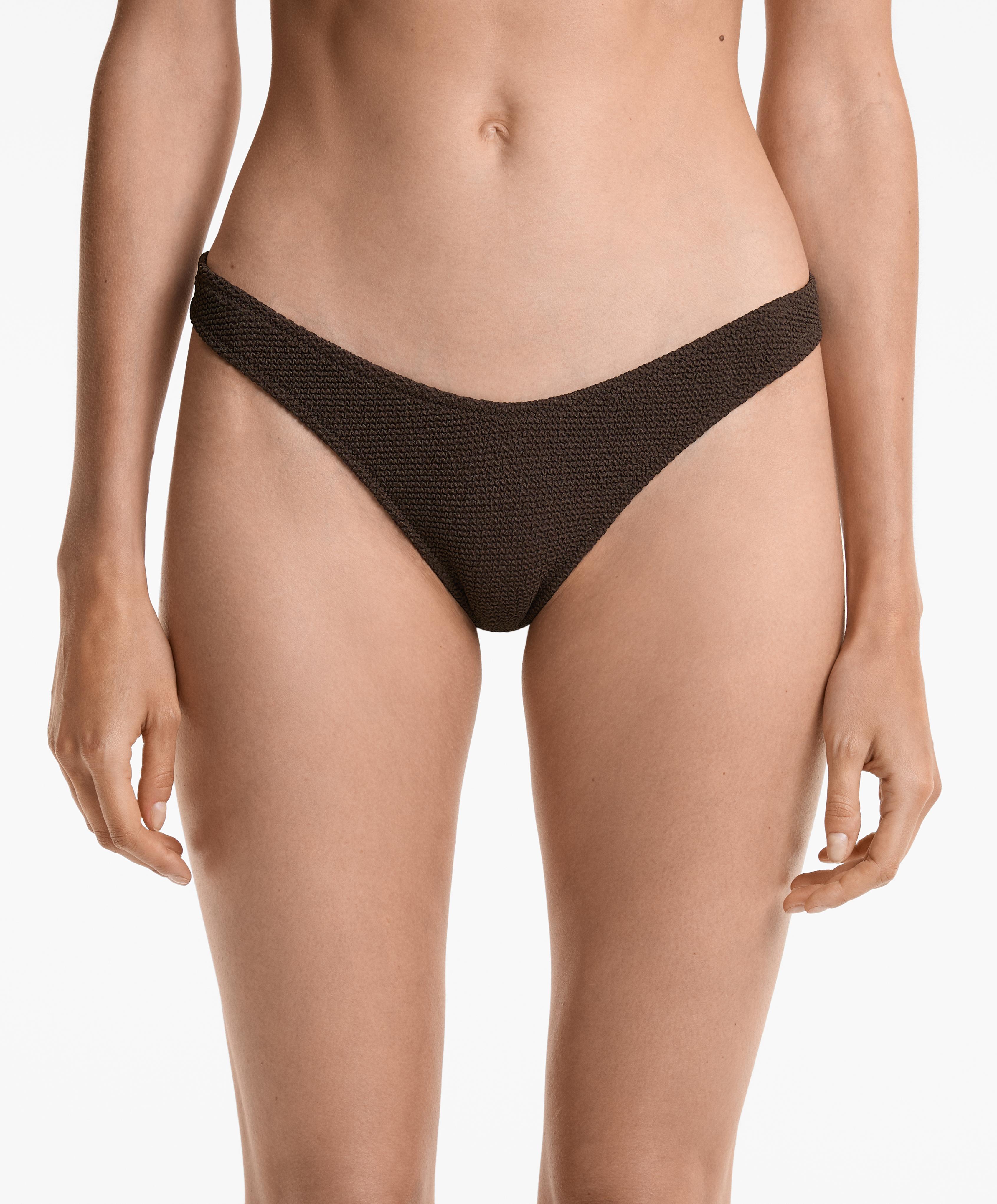 Brazilian Bikinislip in U-Form mit Crinkle