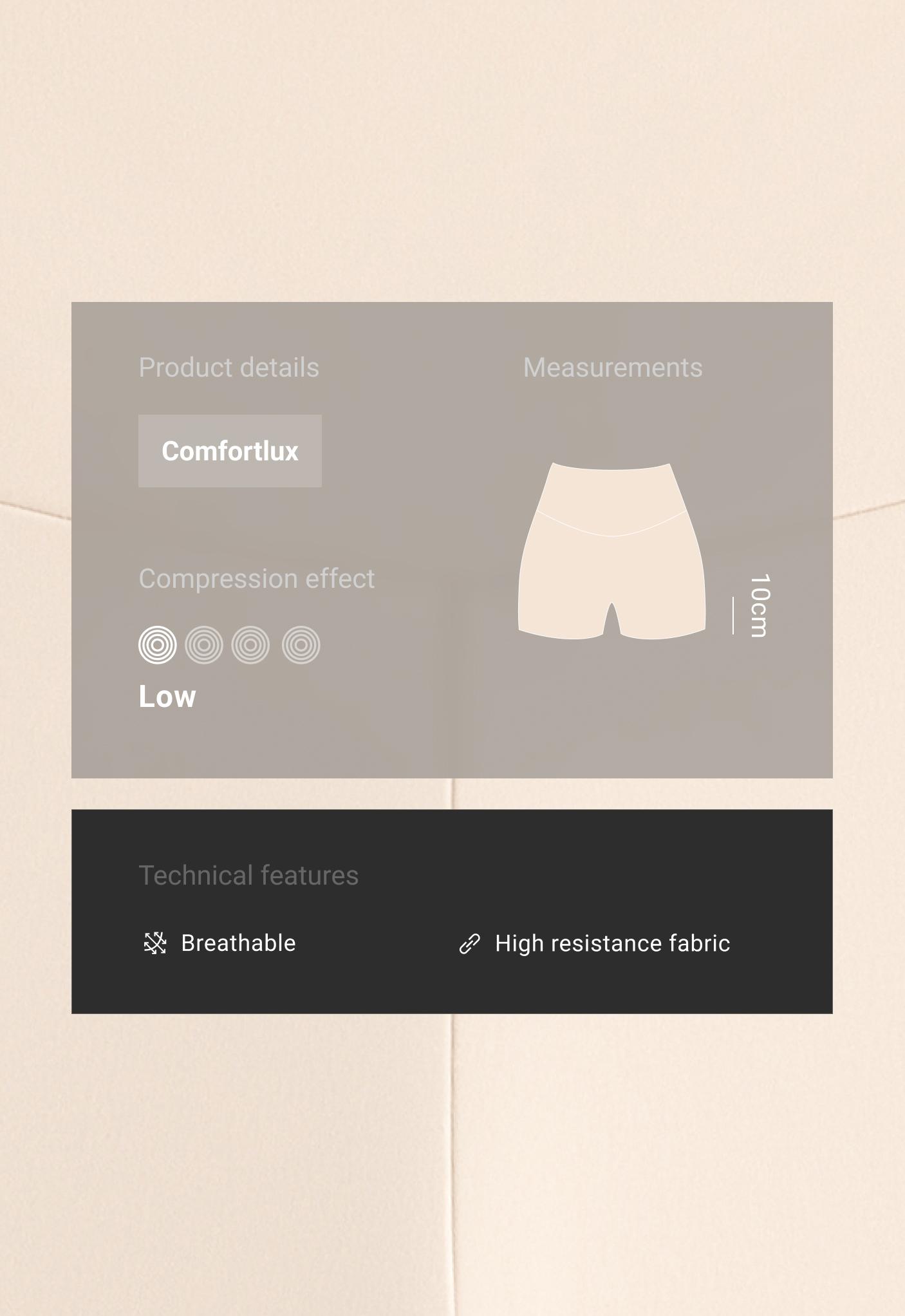 Comfortlux high-waisted 10cm hot pants - Sale