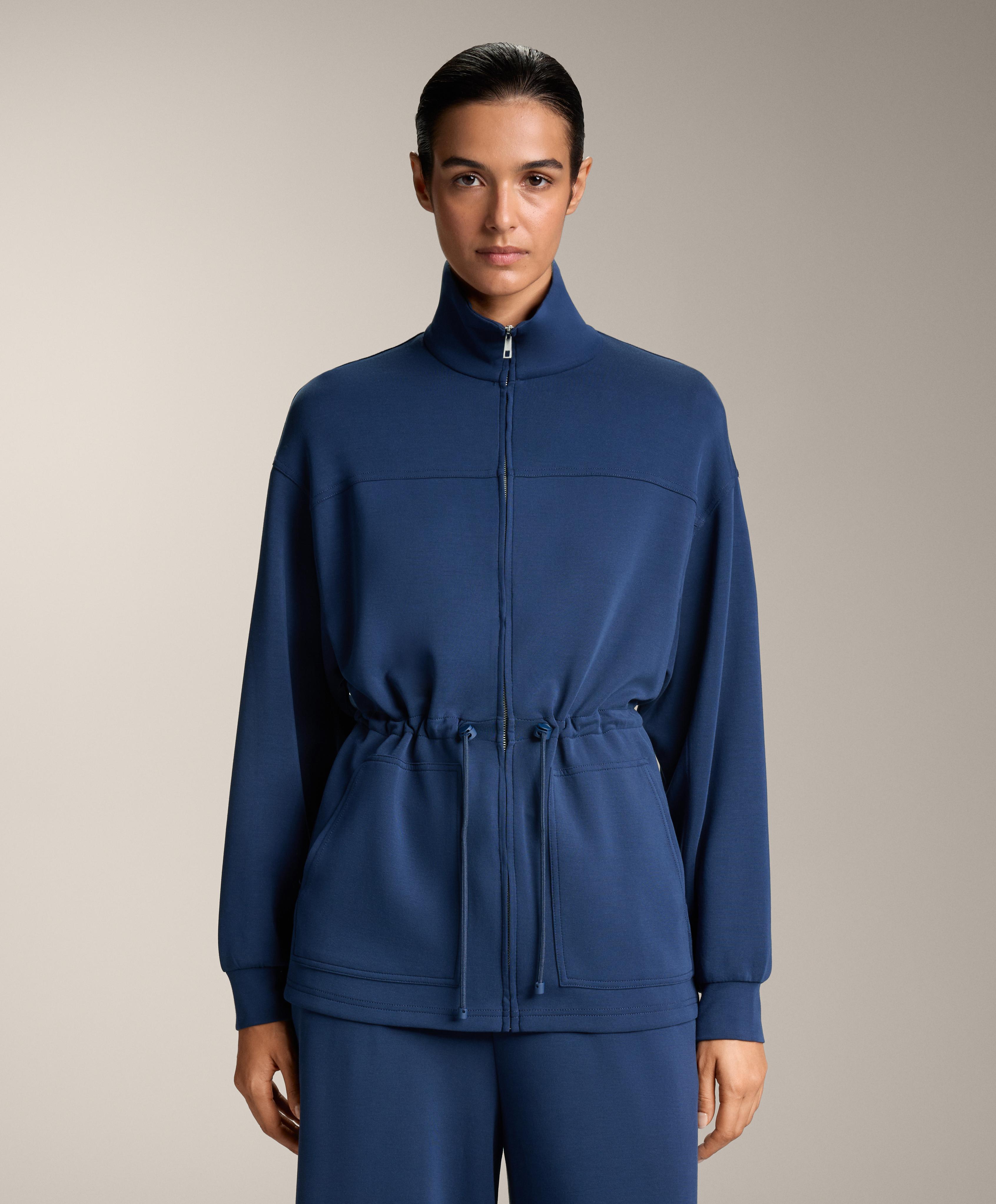 Long soft-touch modal pocket jacket