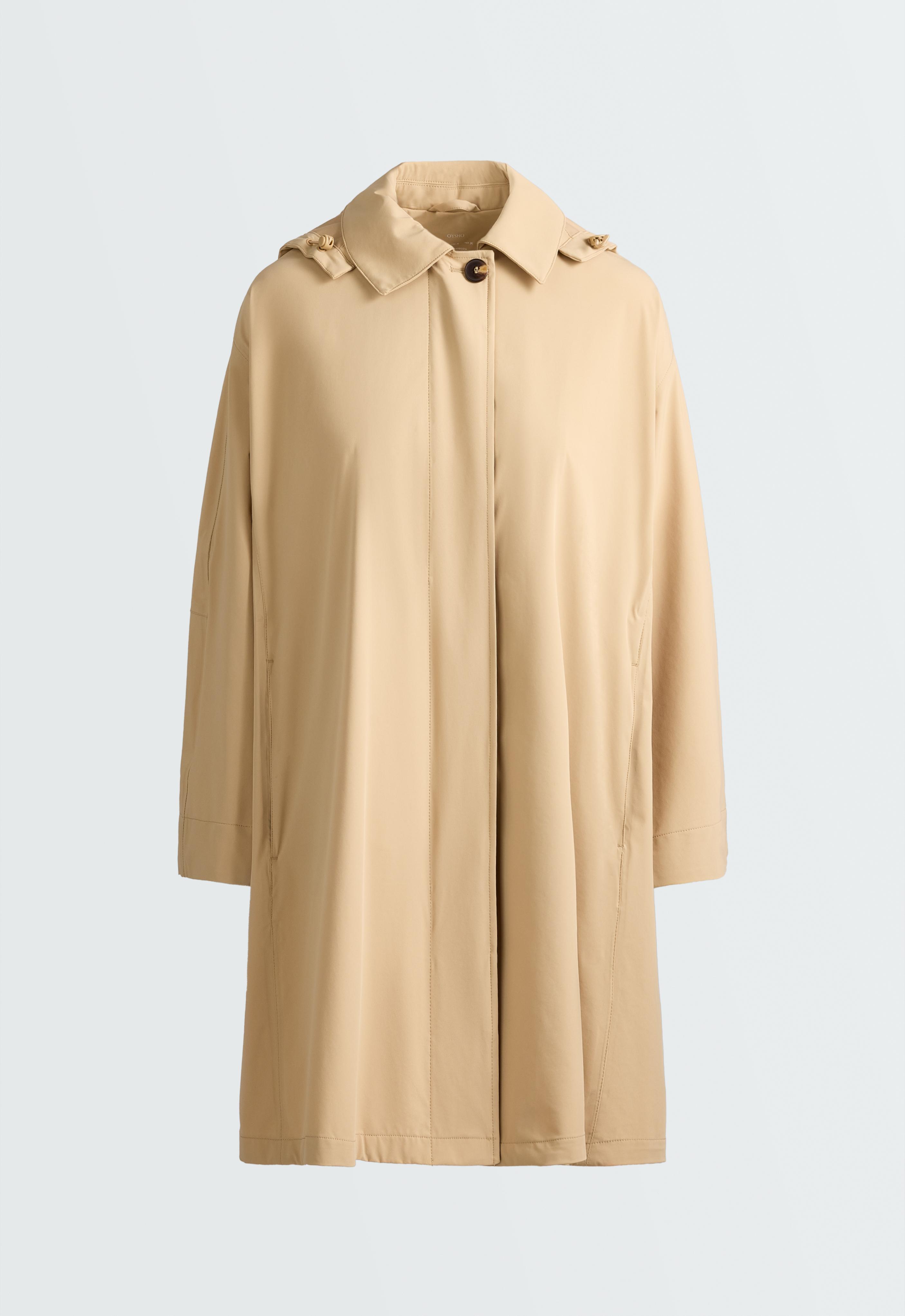Extra lightweight 10k waterproof short cape — CAMEL
