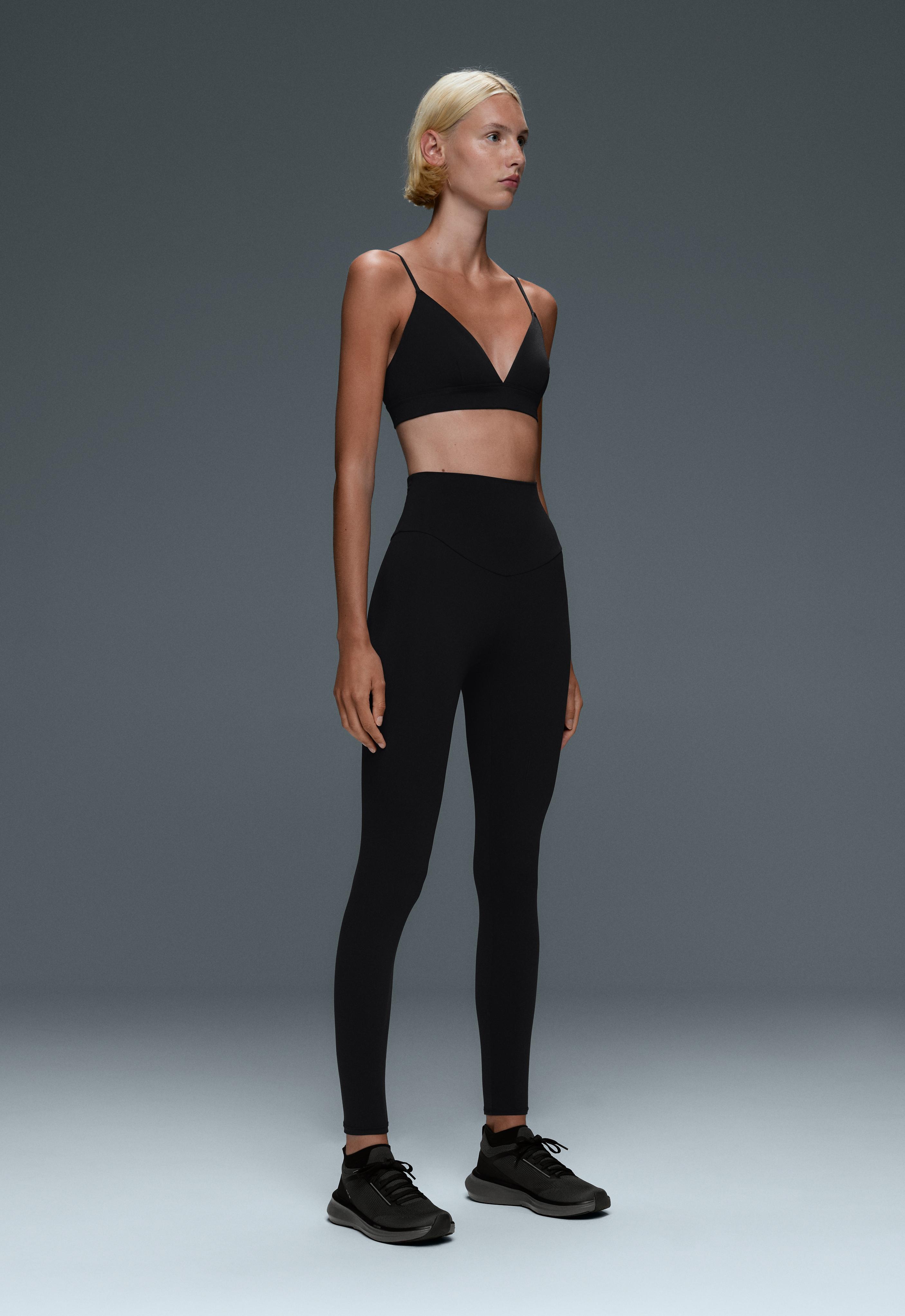 Comfortlux super high-rise ankle-length leggings — BLACK