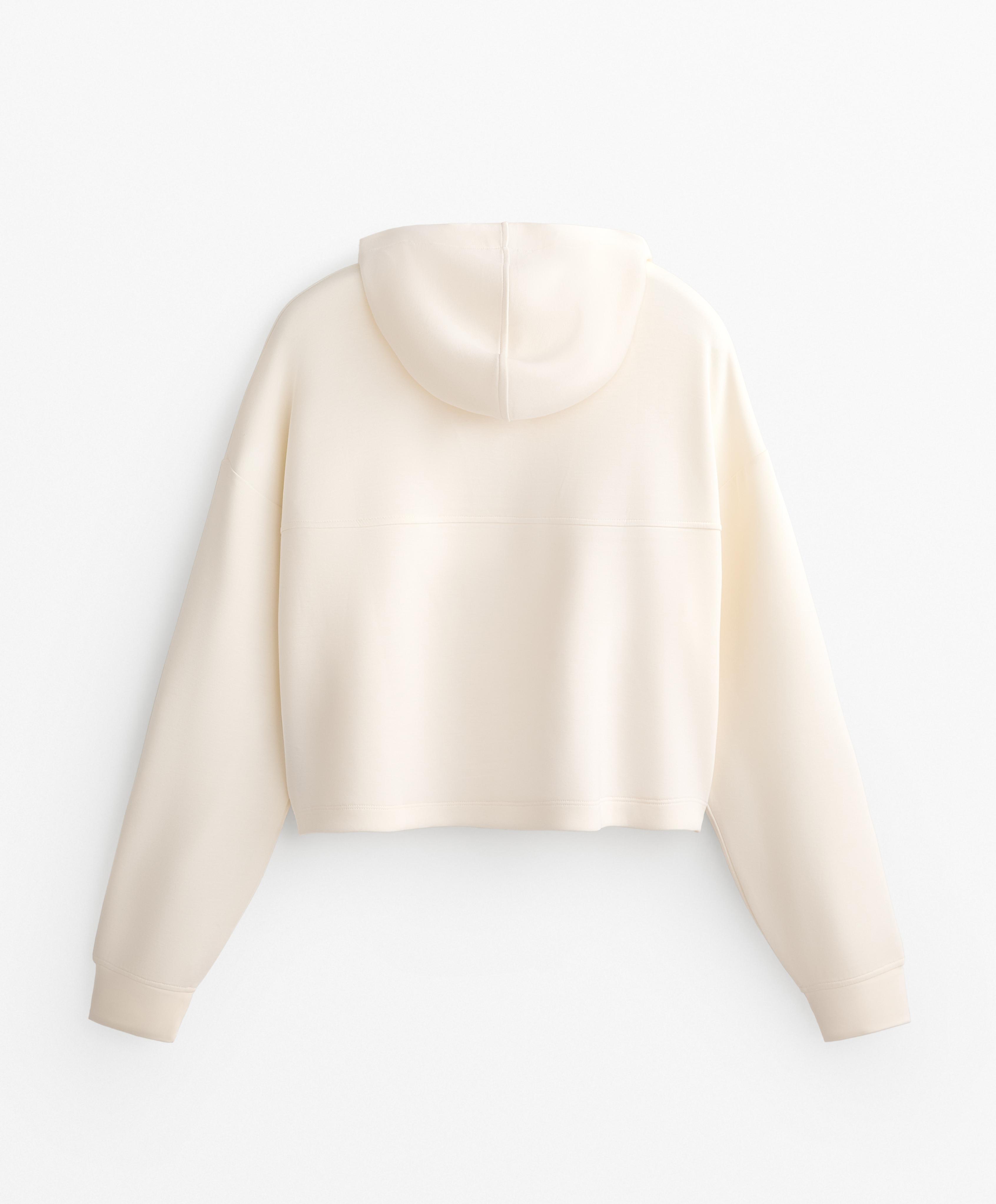 Sweatshirt mit gekreuzter Schnürung und Modal in Soft-Touch-Qualität