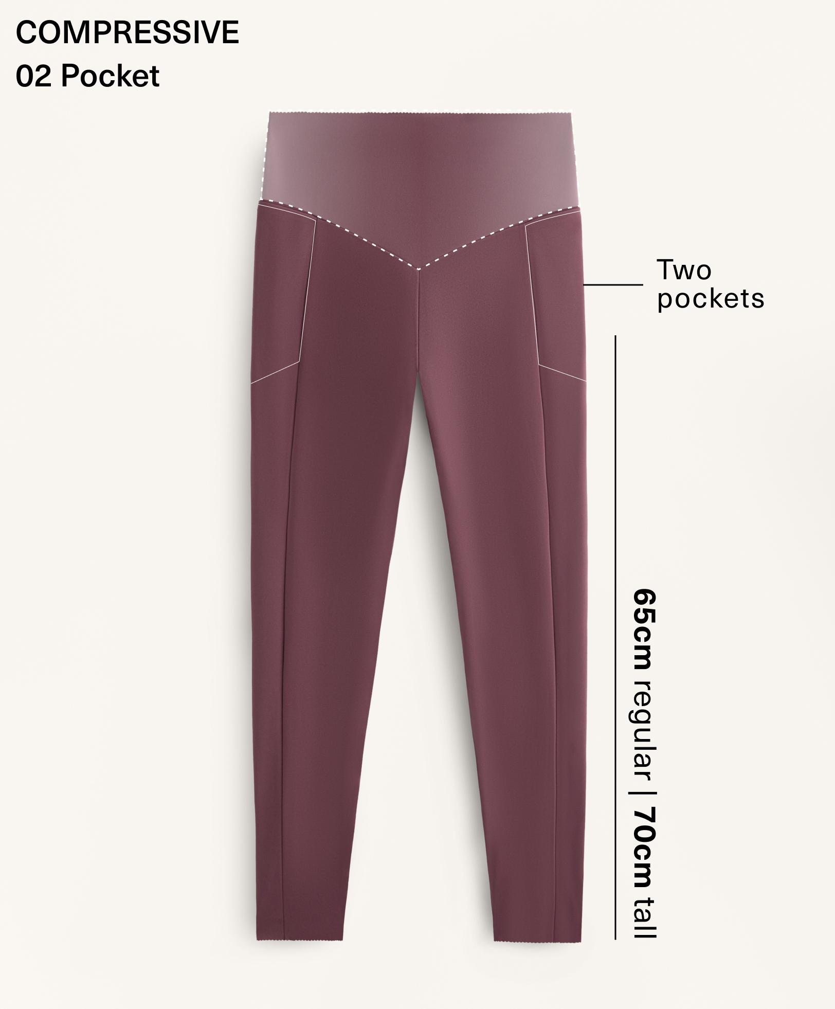 High-rise Compressive ankle-length leggings with pocket High-rise Compressive ankle-length leggings with pocket