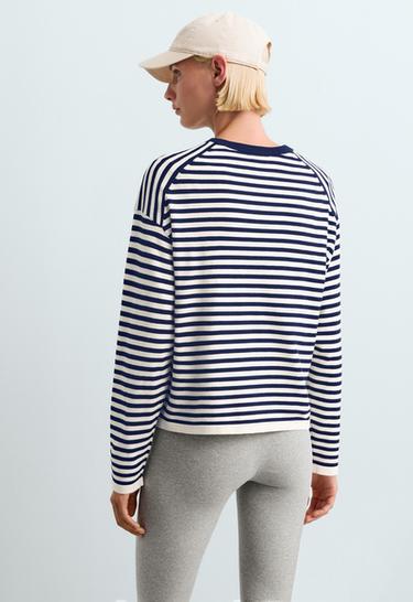 Fine knit striped jumper — PALE ECRU 5