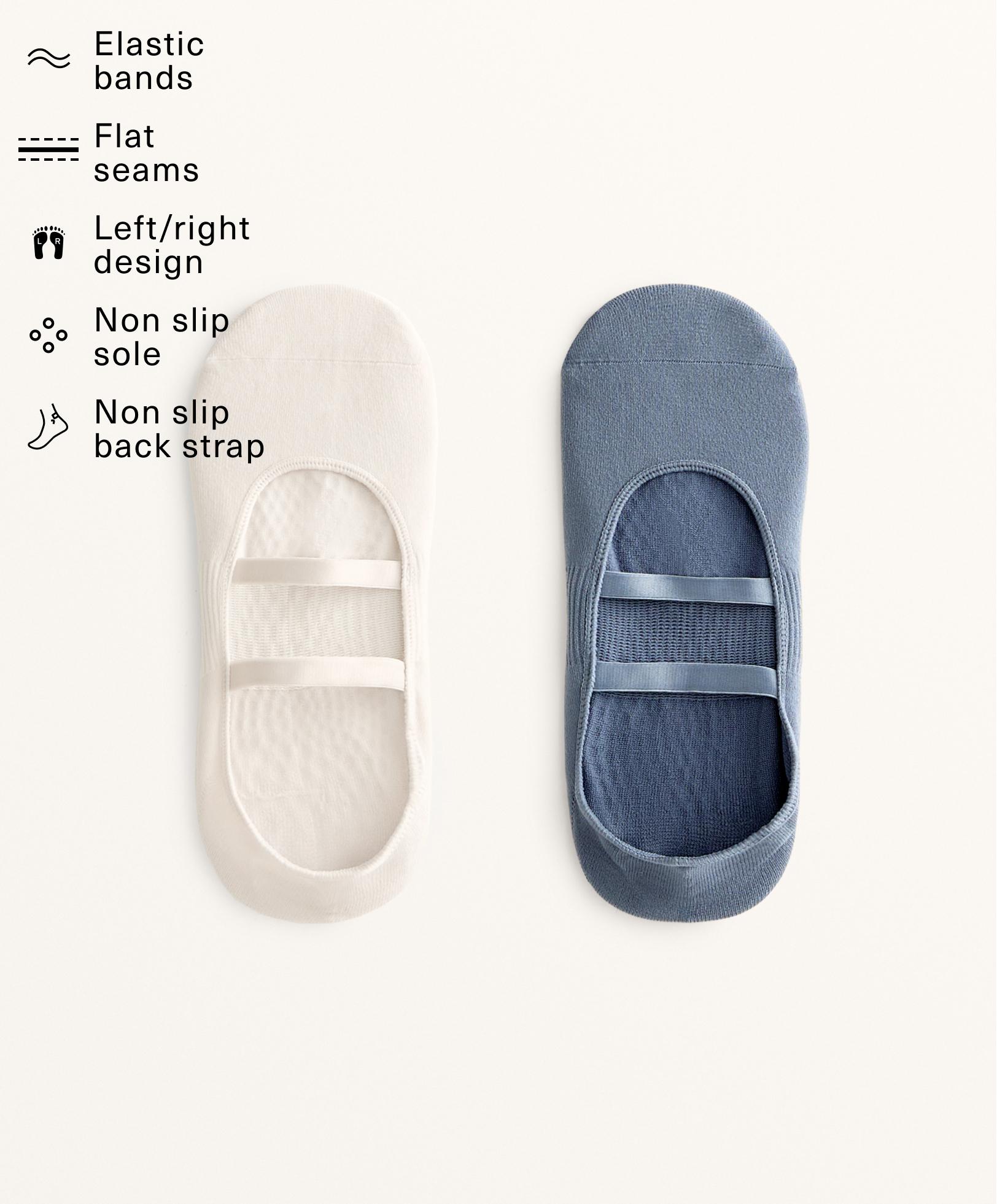 2 paari jooga- ja pilatesokke, polüamiidisegu, paralleelsed paelad