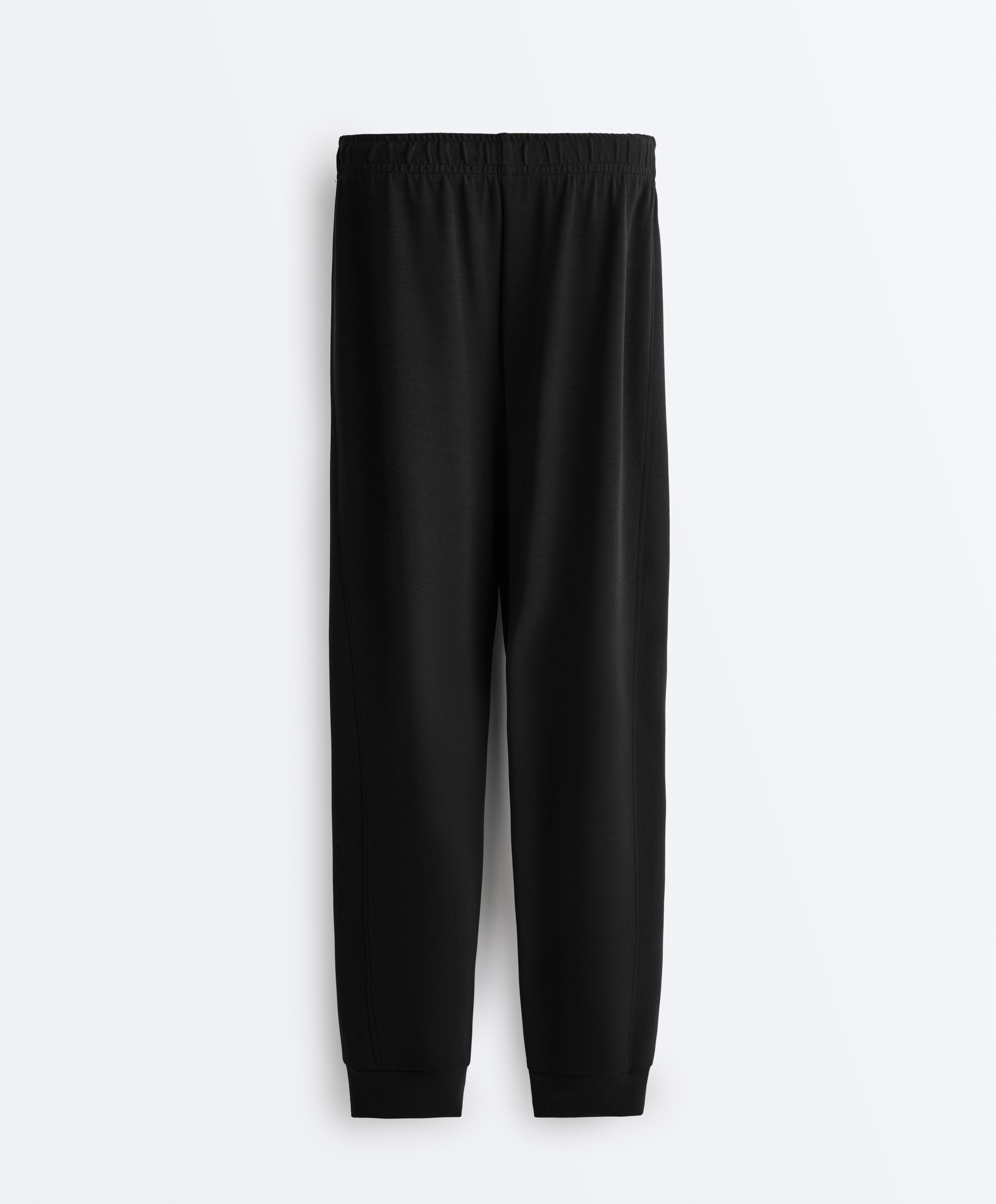 Joggers with modal — BLACK