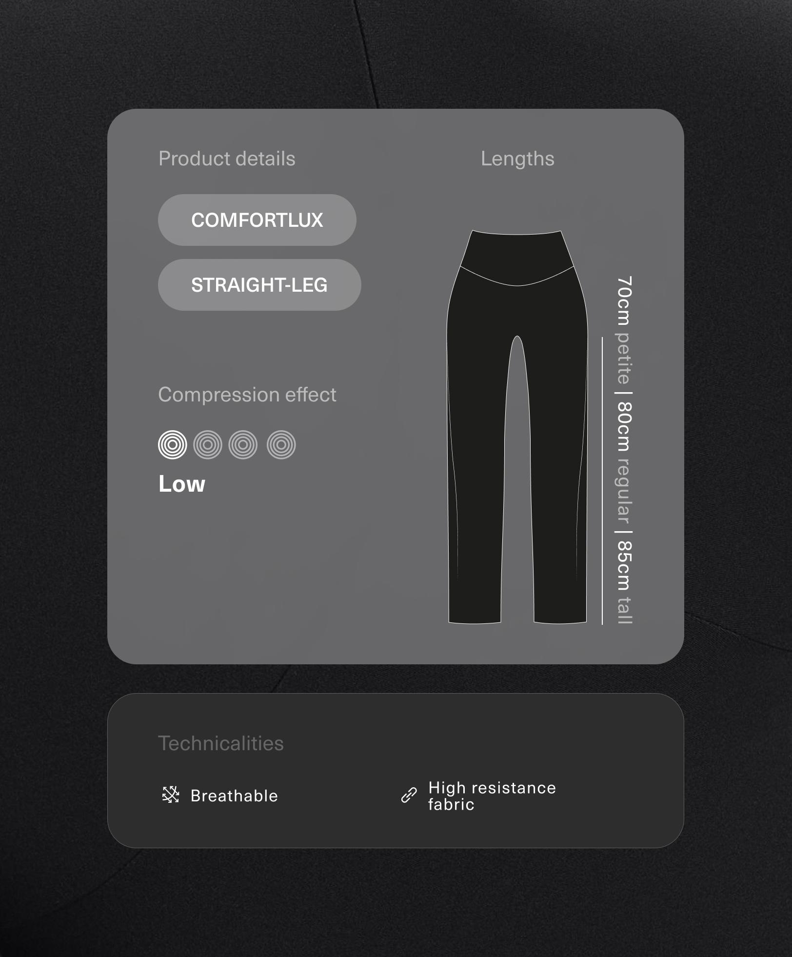 Rechte Comfortlux high rise broek Rechte Comfortlux high rise broek