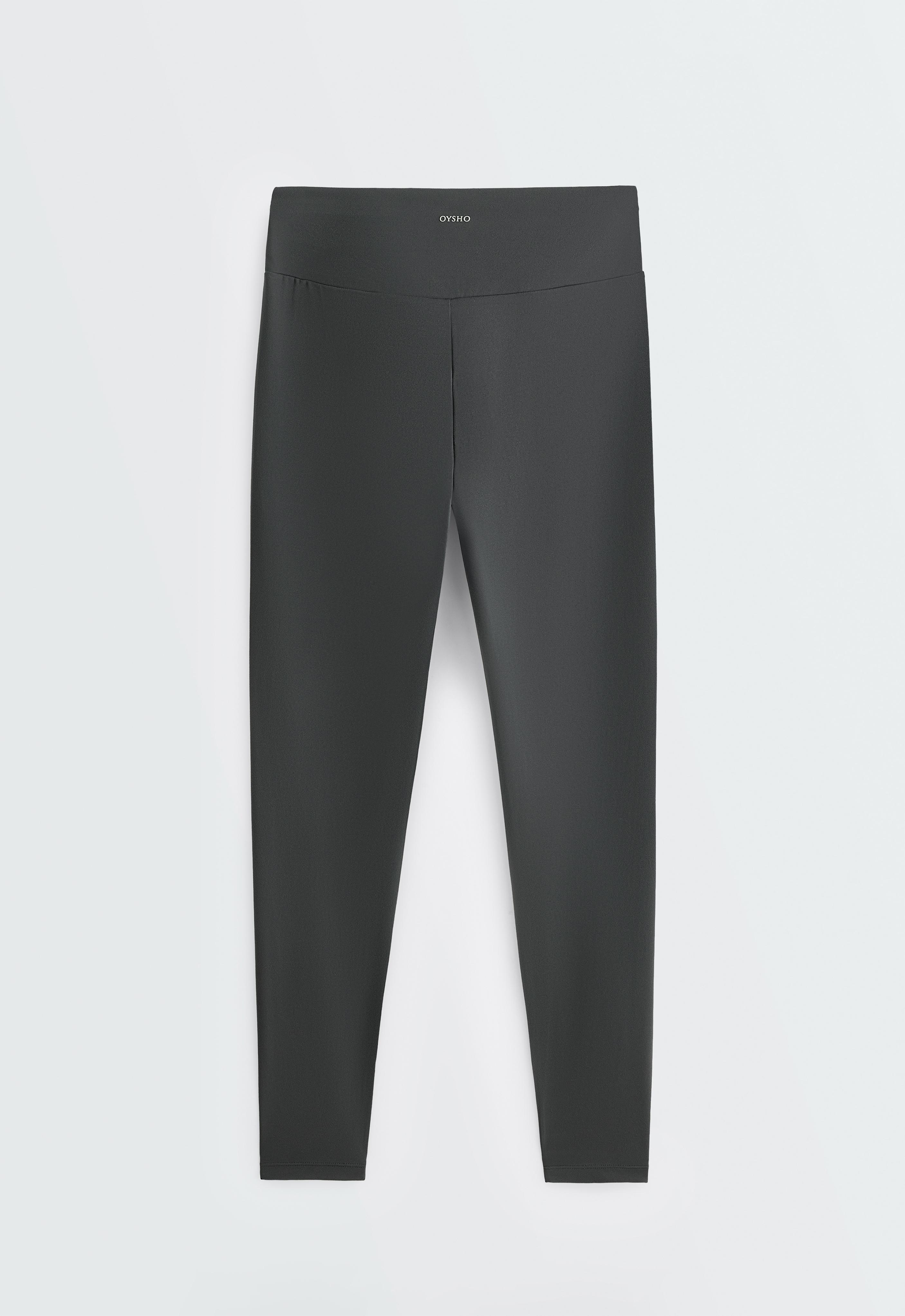 Comfortlux high-waisted ankle-length leggings — STEEL GREY