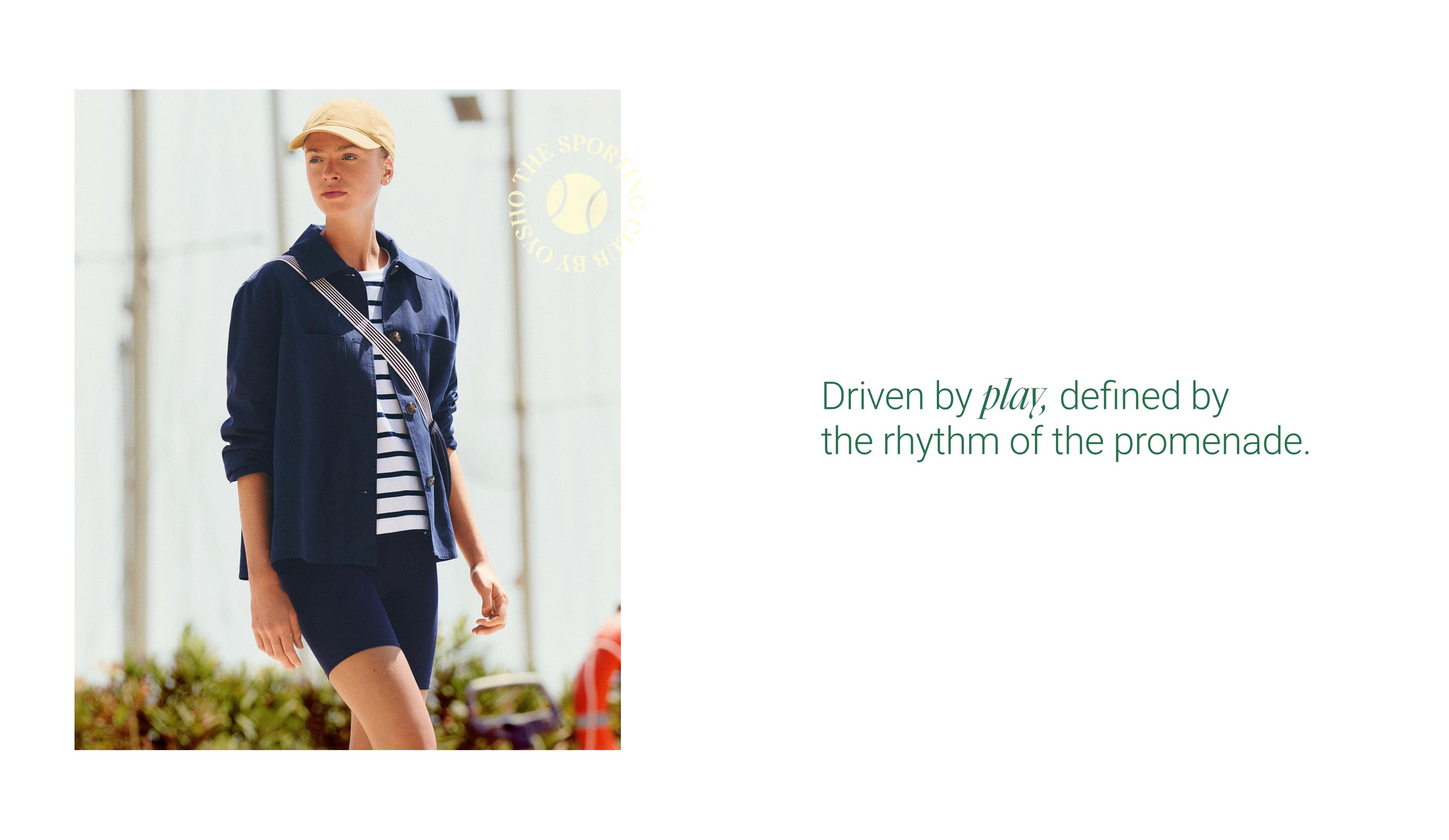 Cotton blend pocket jacket — NAVY BLUE
