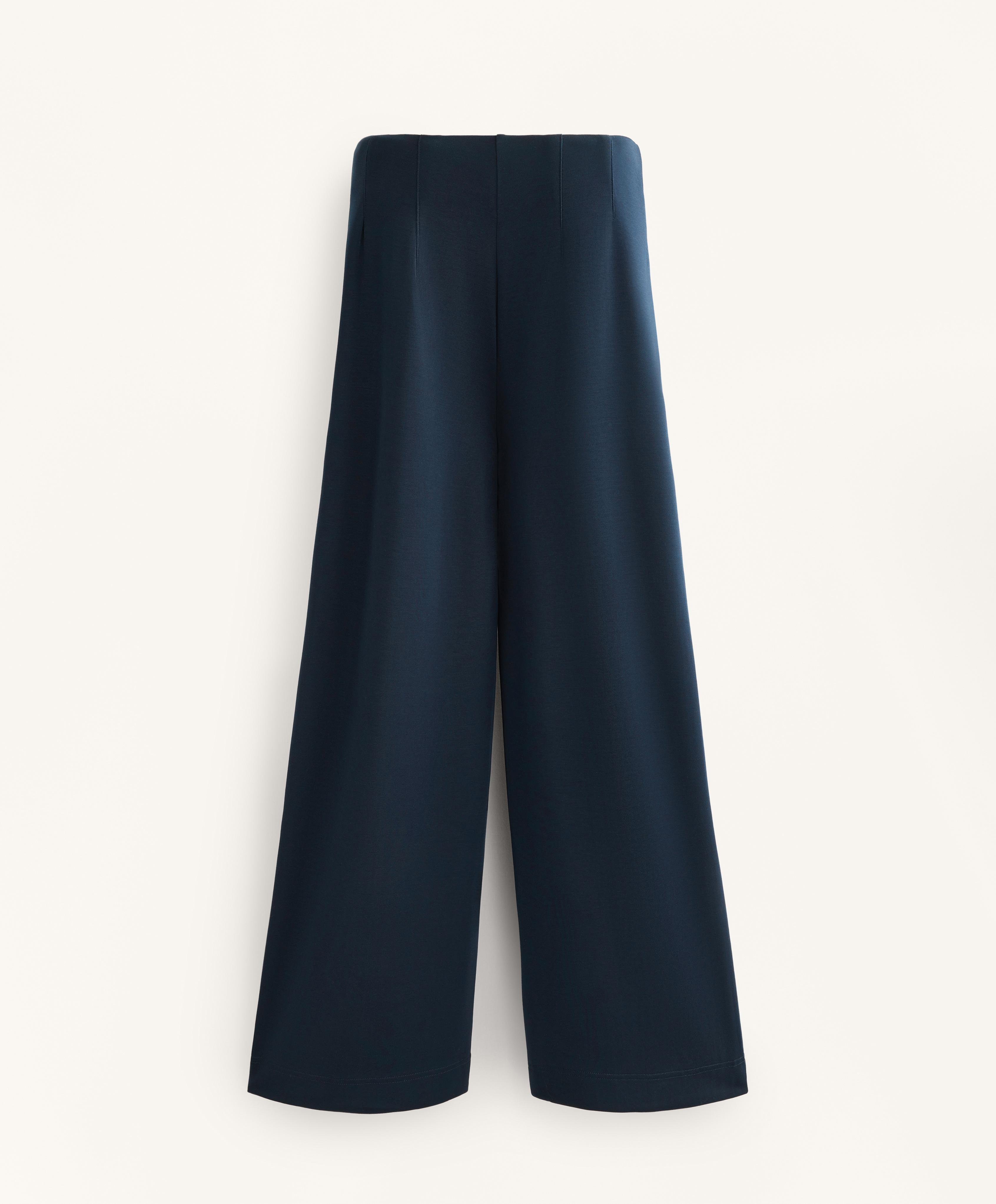 Pantalon droit à nervure avec modal au toucher doux Pantalon droit à nervure avec modal au toucher doux