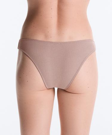 5 cotton rib U-cut Brazilian briefs — FADED PINK 3