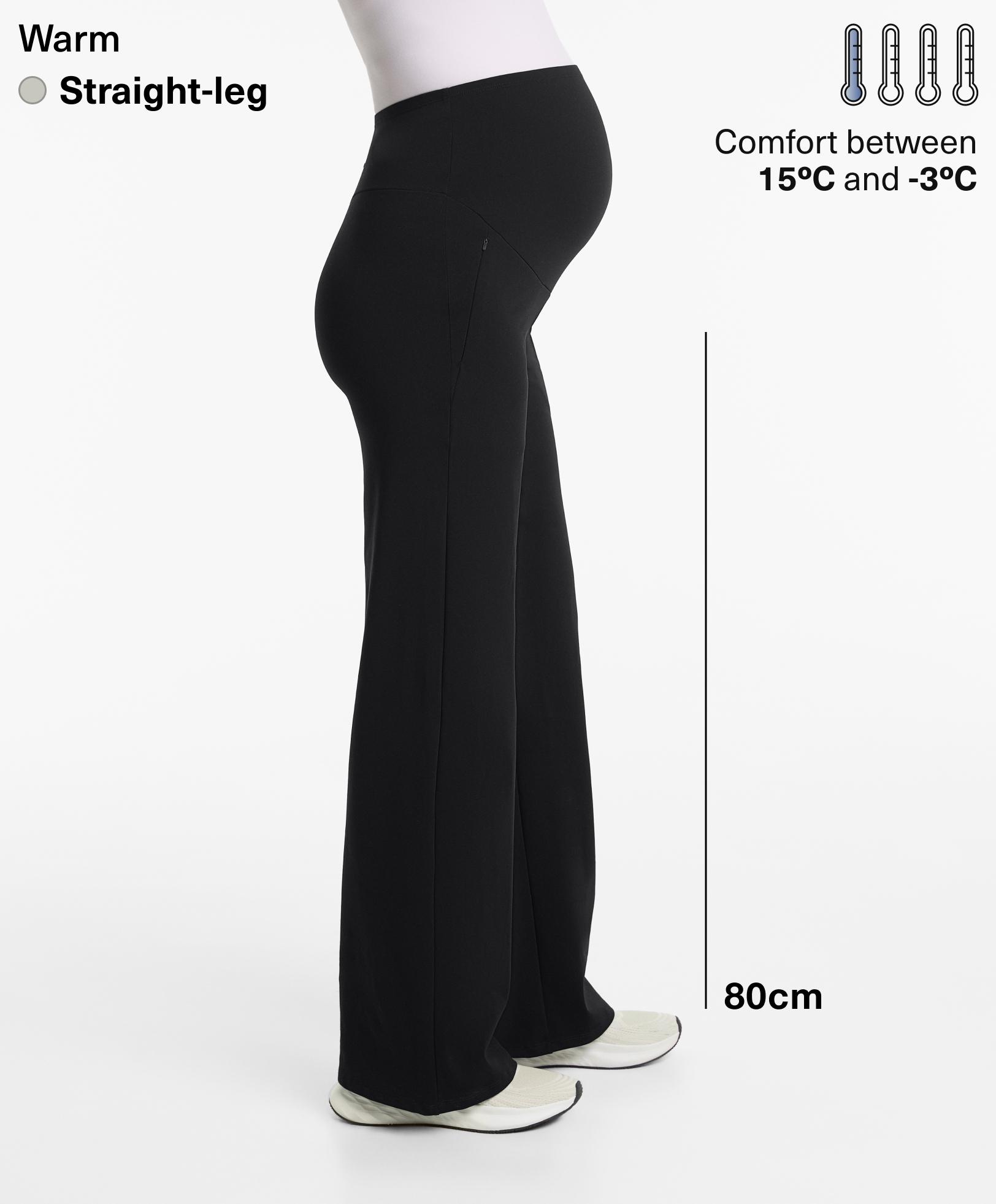 Warm straight maternity trousers - Sale