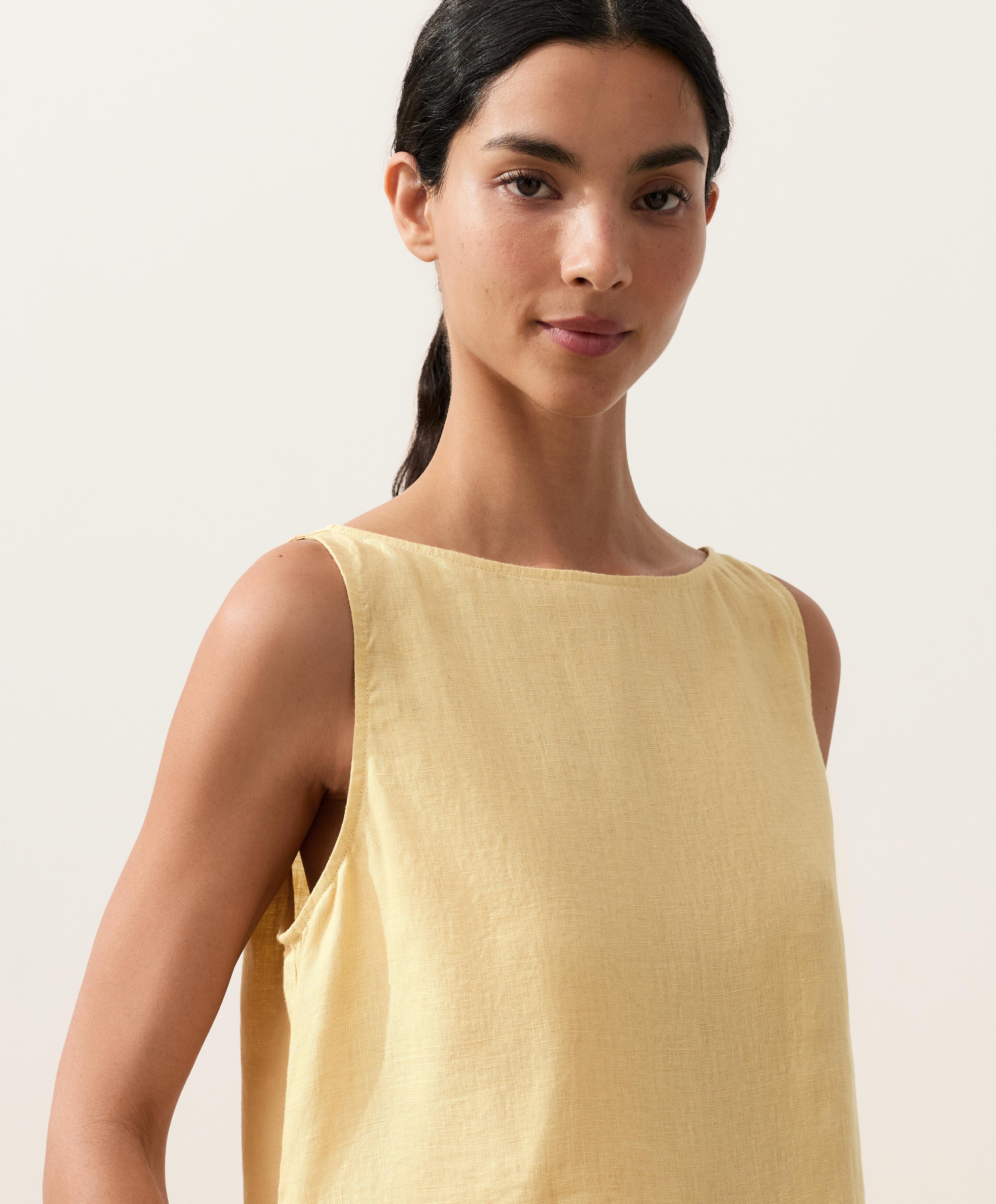 Top carré 100% lin Top carré 100% lin