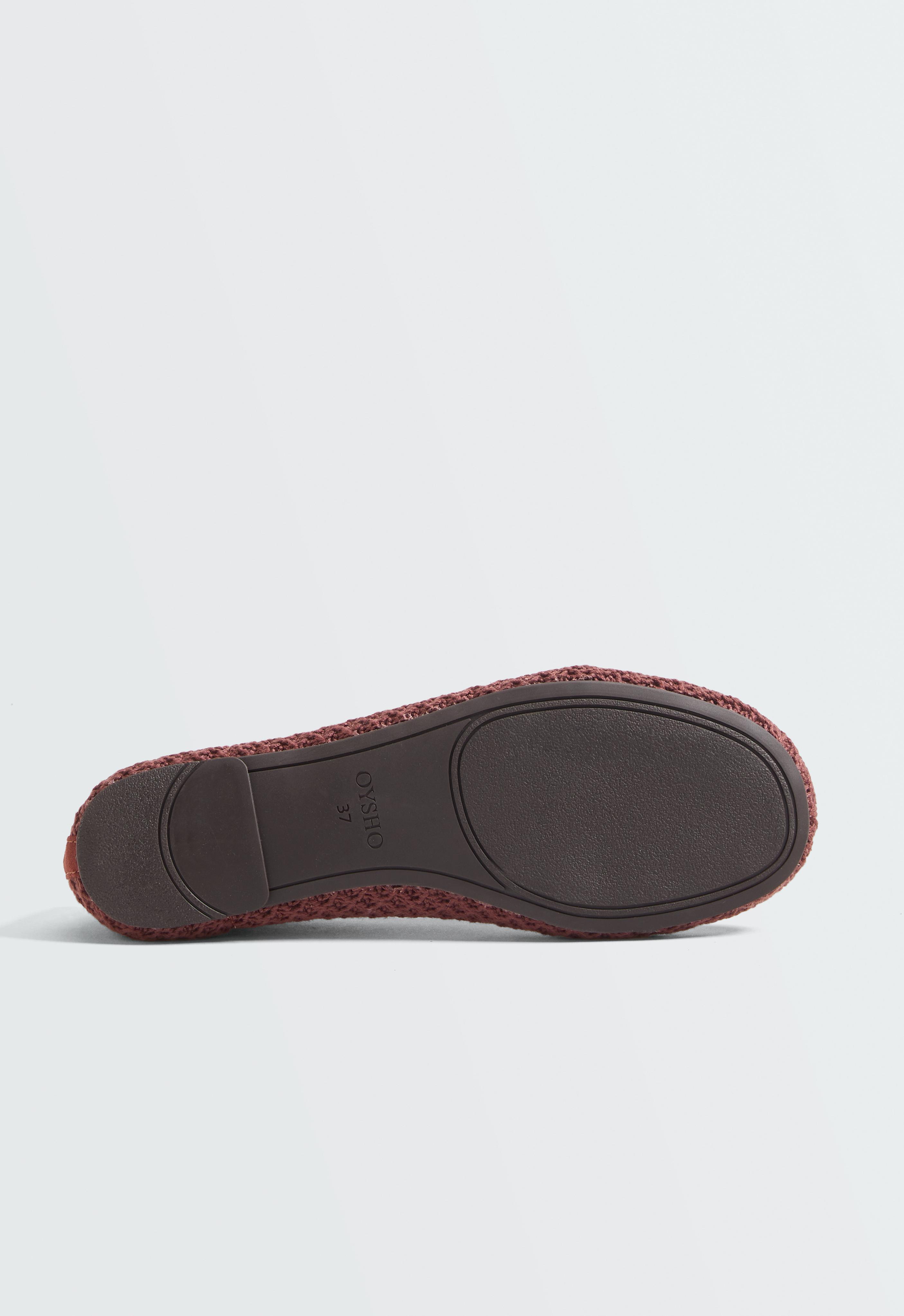 Crochet ballet flats — TERRACOTTA