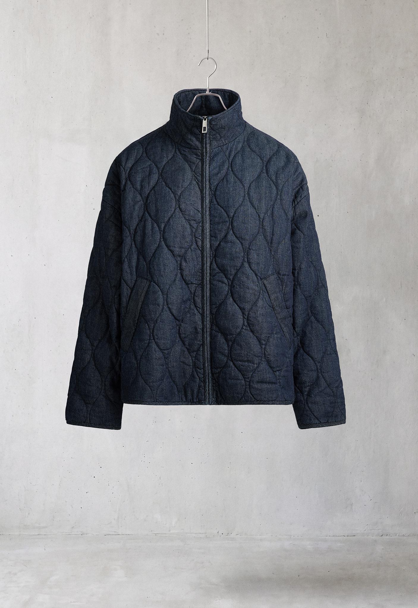 FELLEX® AEROGEL denim-effect boxy padded jacket