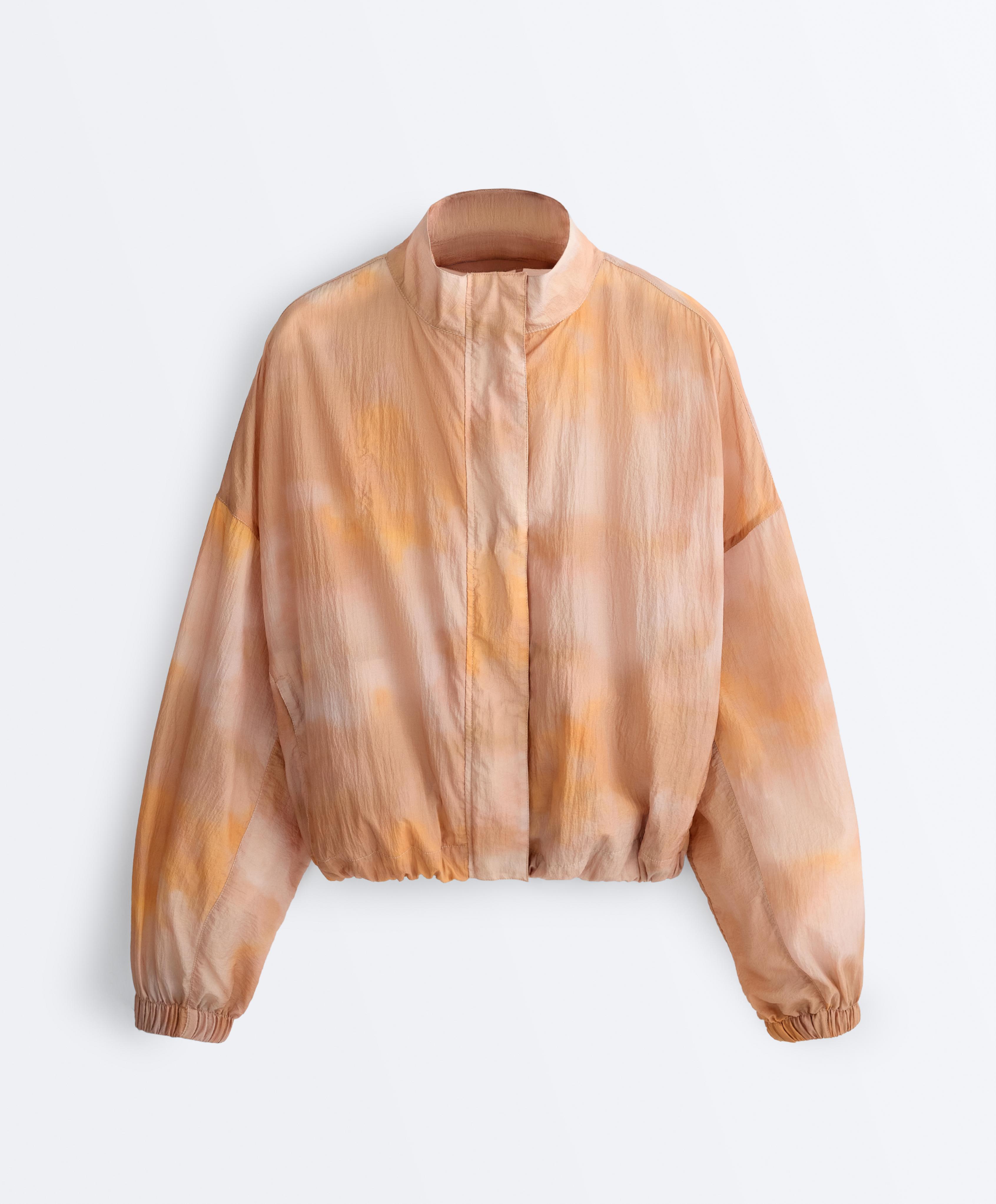 Tie-dye print track jacket — NUDE