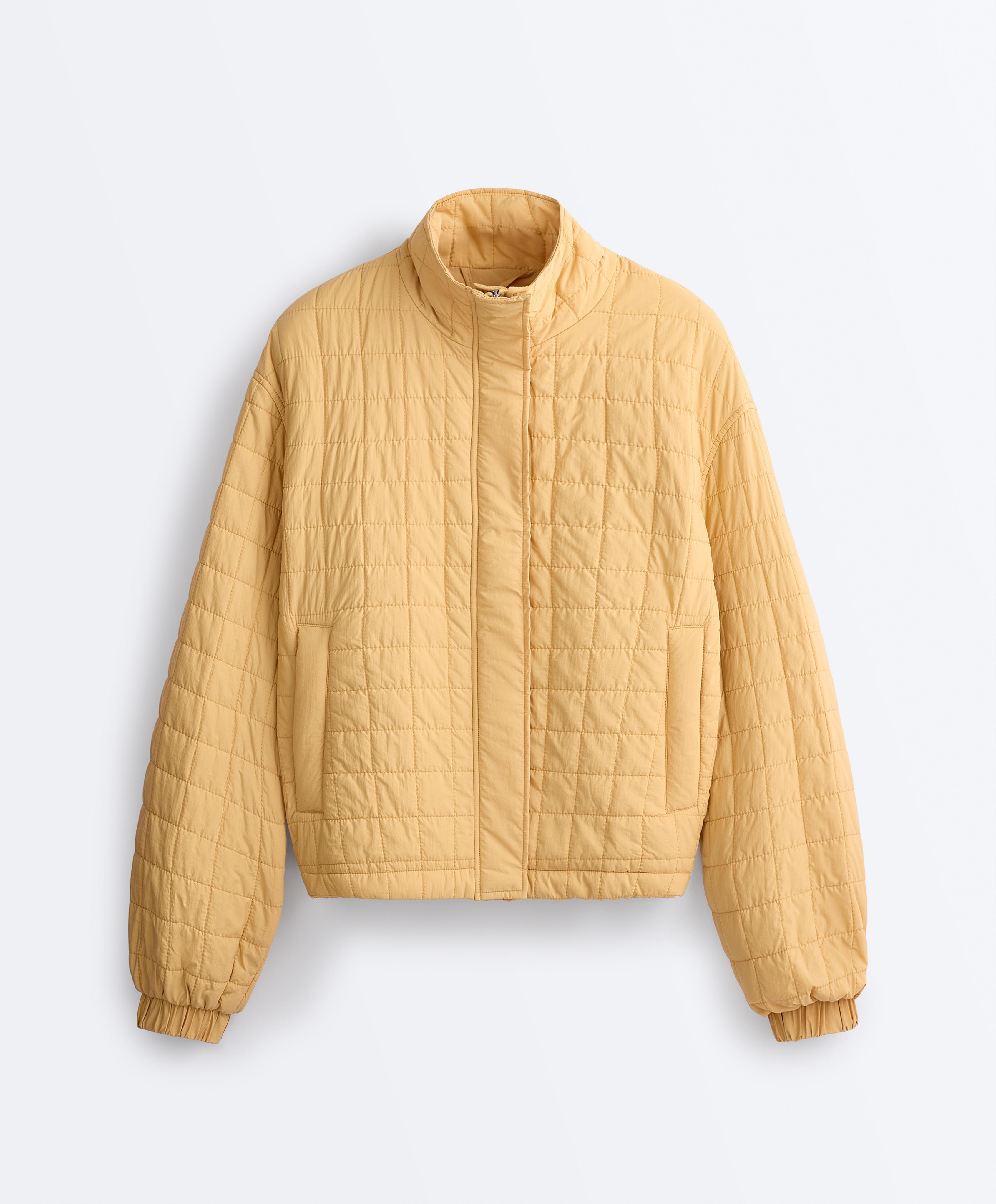 Short FELLEX® AEROGEL padded jacket — OCHRE