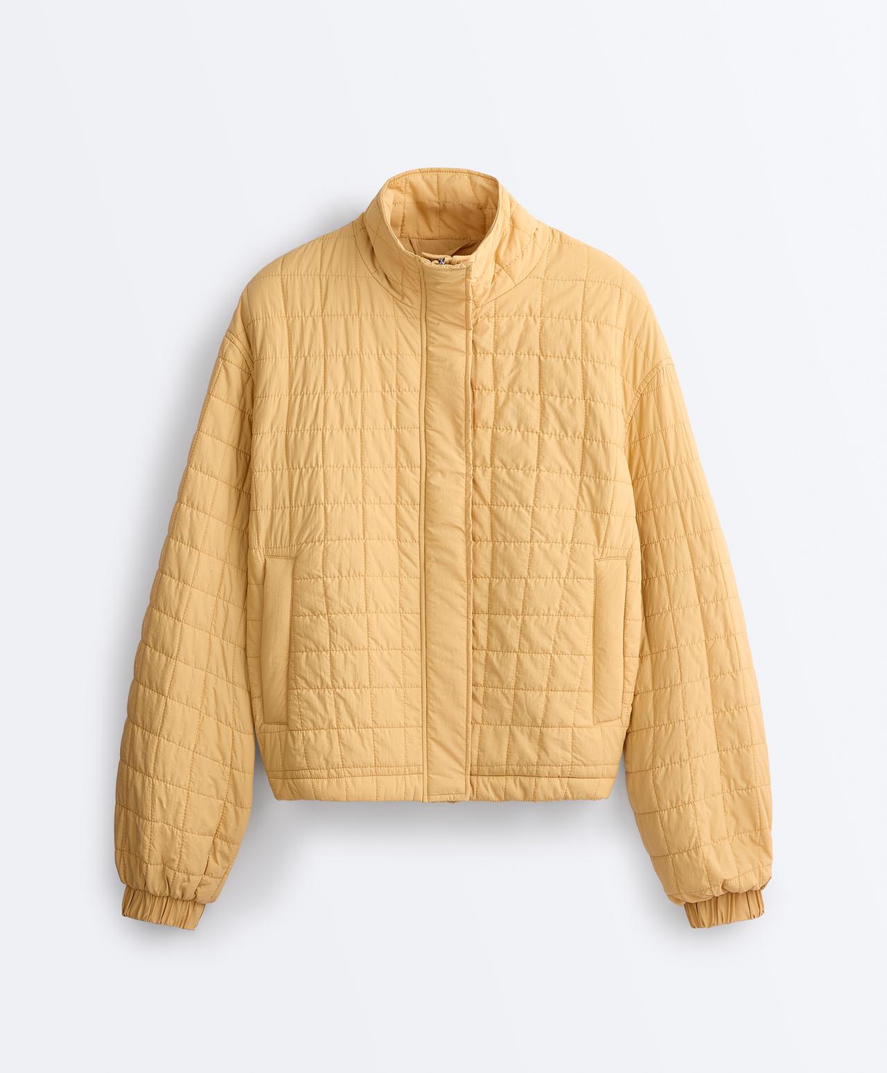Short FELLEX® AEROGEL padded jacket — OCHRE