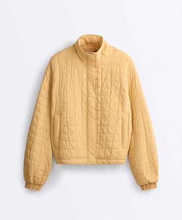 Short FELLEX® AEROGEL padded jacket — OCHRE 9