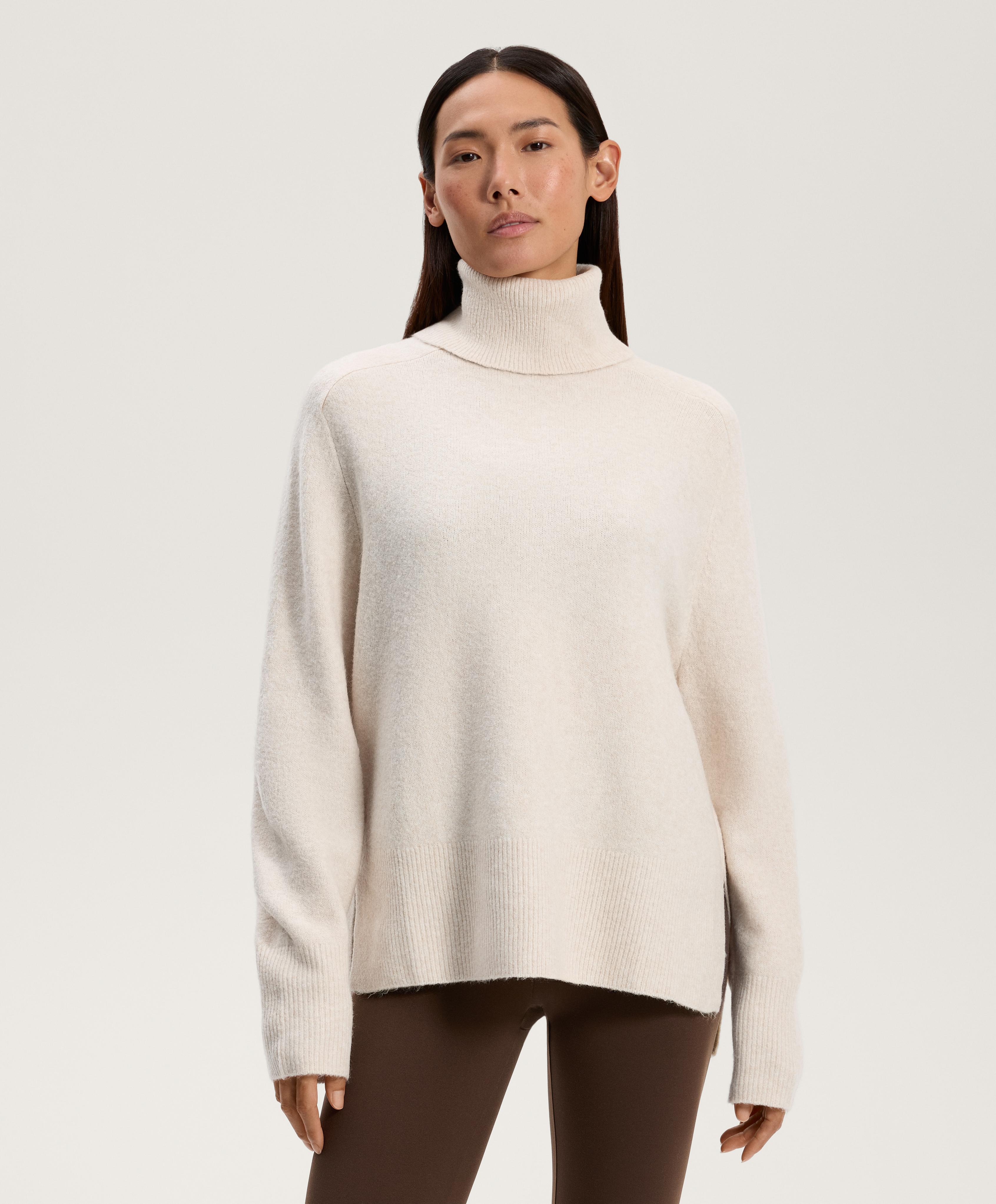 Oversize knit roll neck jumper