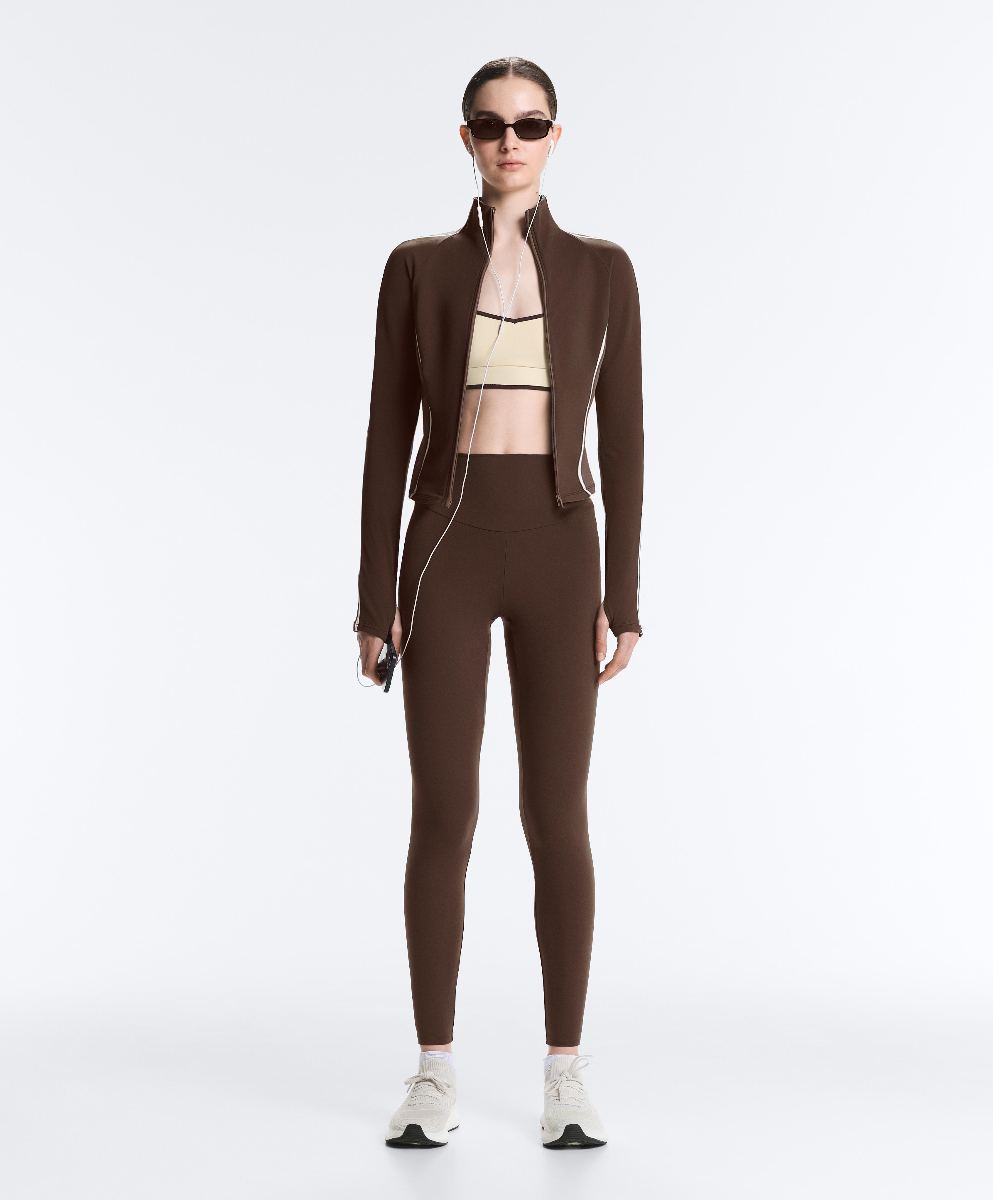 Light warm technical jacket — BROWN