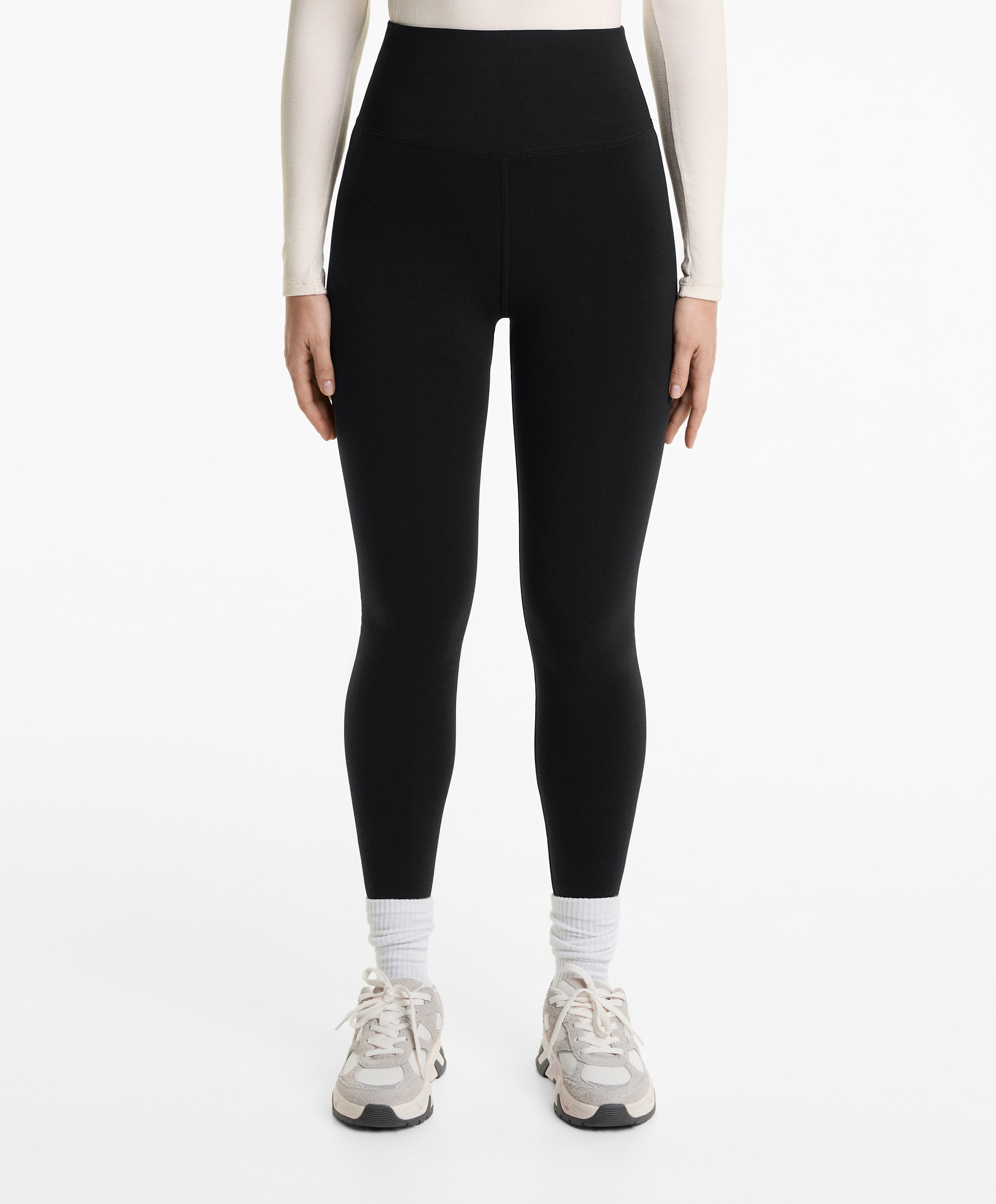 Super-extra-warm seamless 70cm super-high-rise ankle-length leggings