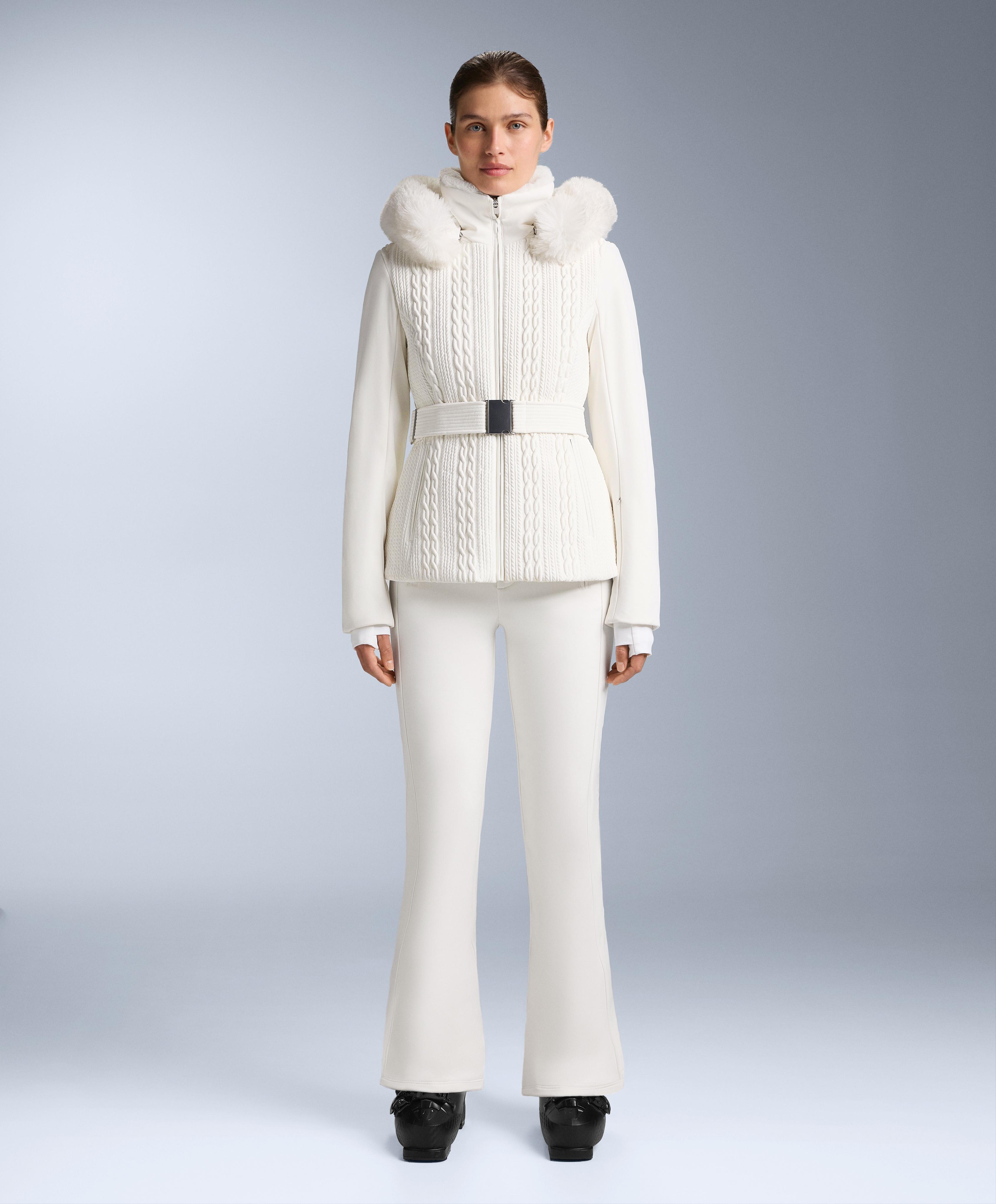 Primaloft® SKI super-slim fit water-resistant jacket — WHITE 