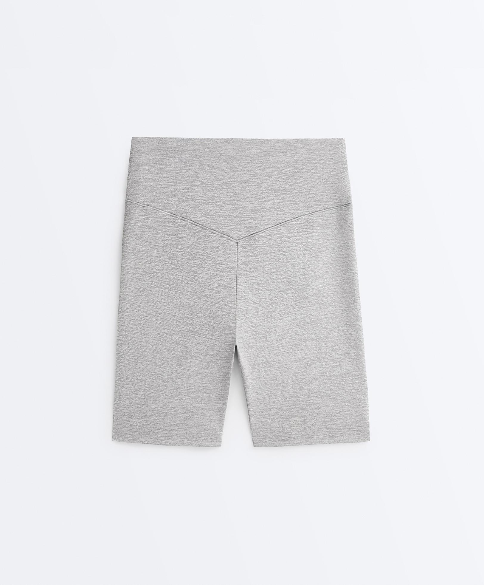 Evermove high-rise 20cm cycle leggings — MID-GREY MELANGE