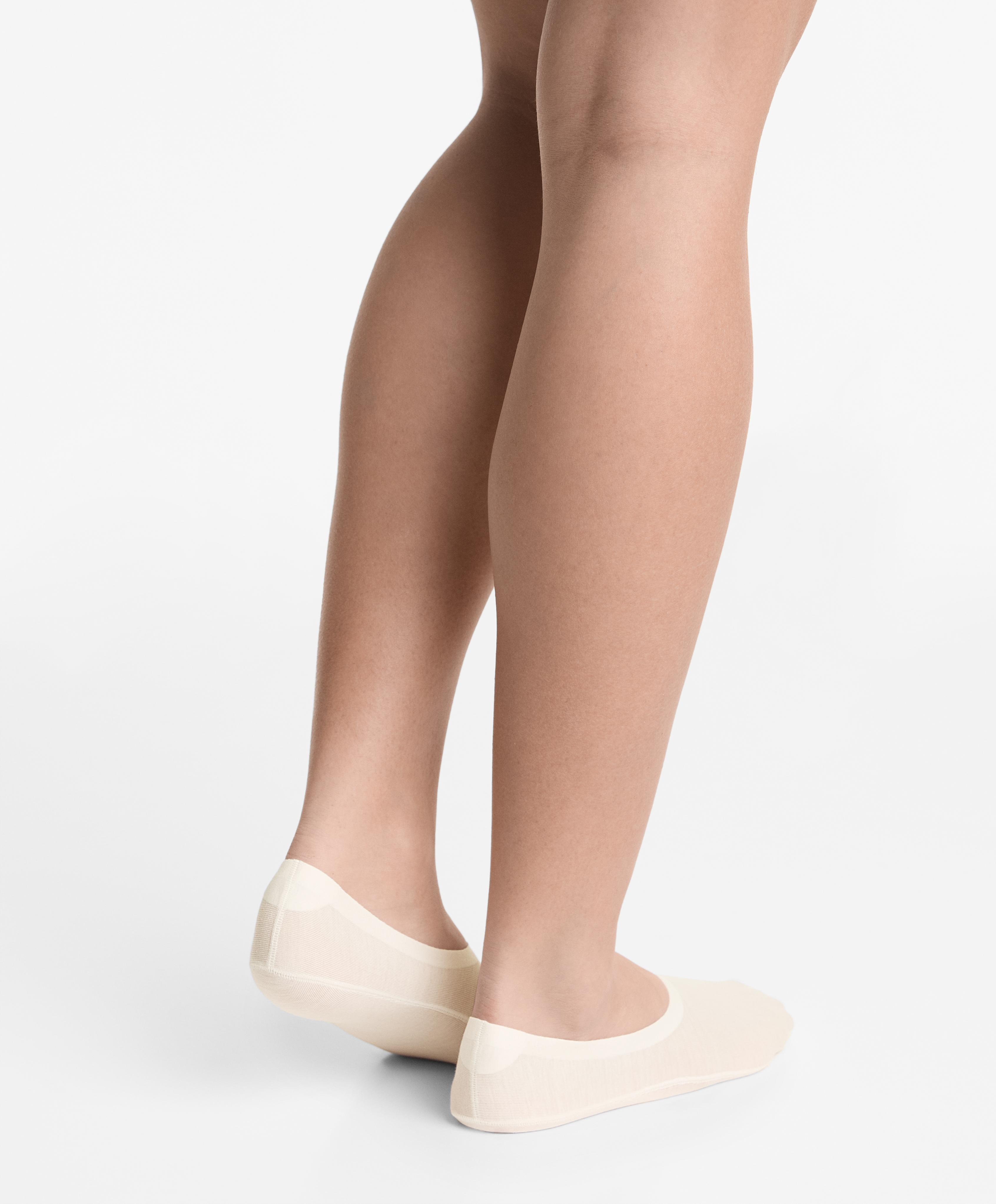 2 pairs of high cut invisible cotton blend socks - Sale 2 pairs of high cut invisible cotton blend socks - Sale