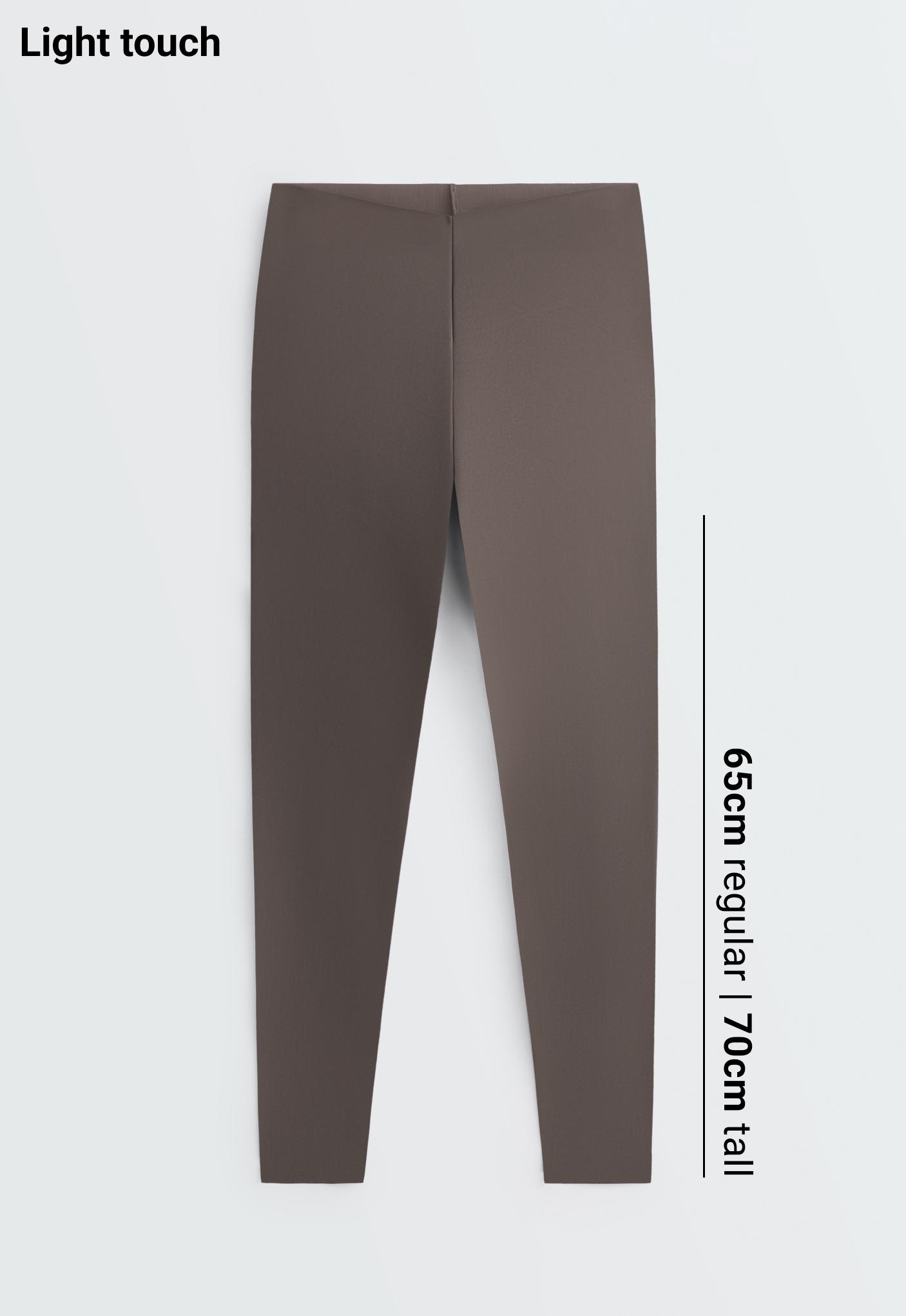 V-cut Light Touch 65cm high-rise ankle-length leggings