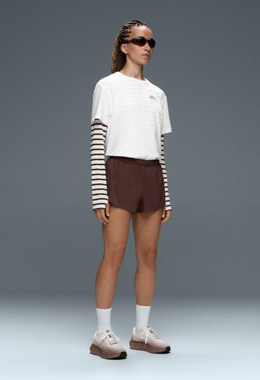 6cm low-rise technical shorts — CHOCOLATE 1
