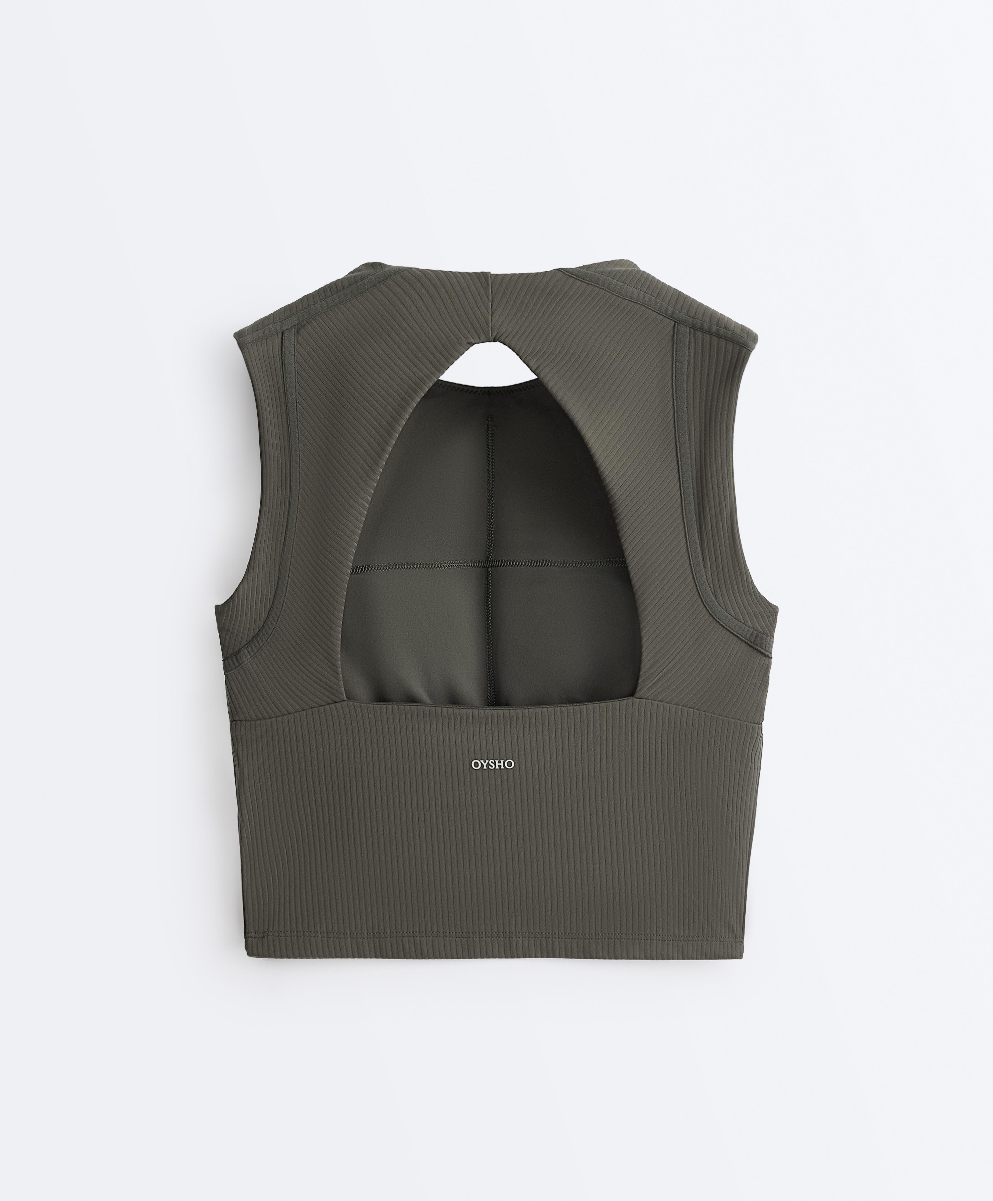 Sleeveless Rib Comfortlux Tank Top — GREEN