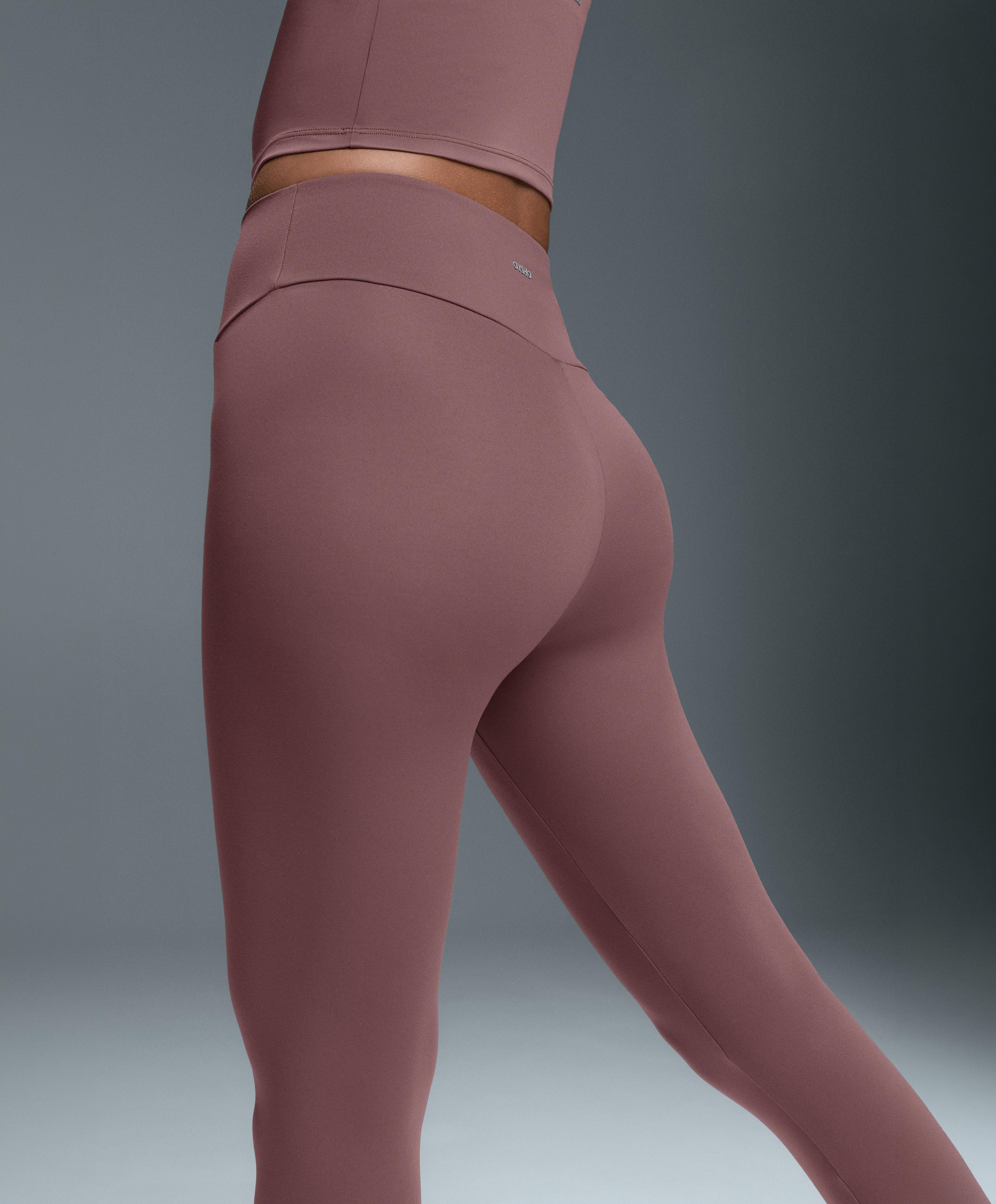 Comfortlux high-waisted ankle-length leggings — MAUVE-TAUPE
