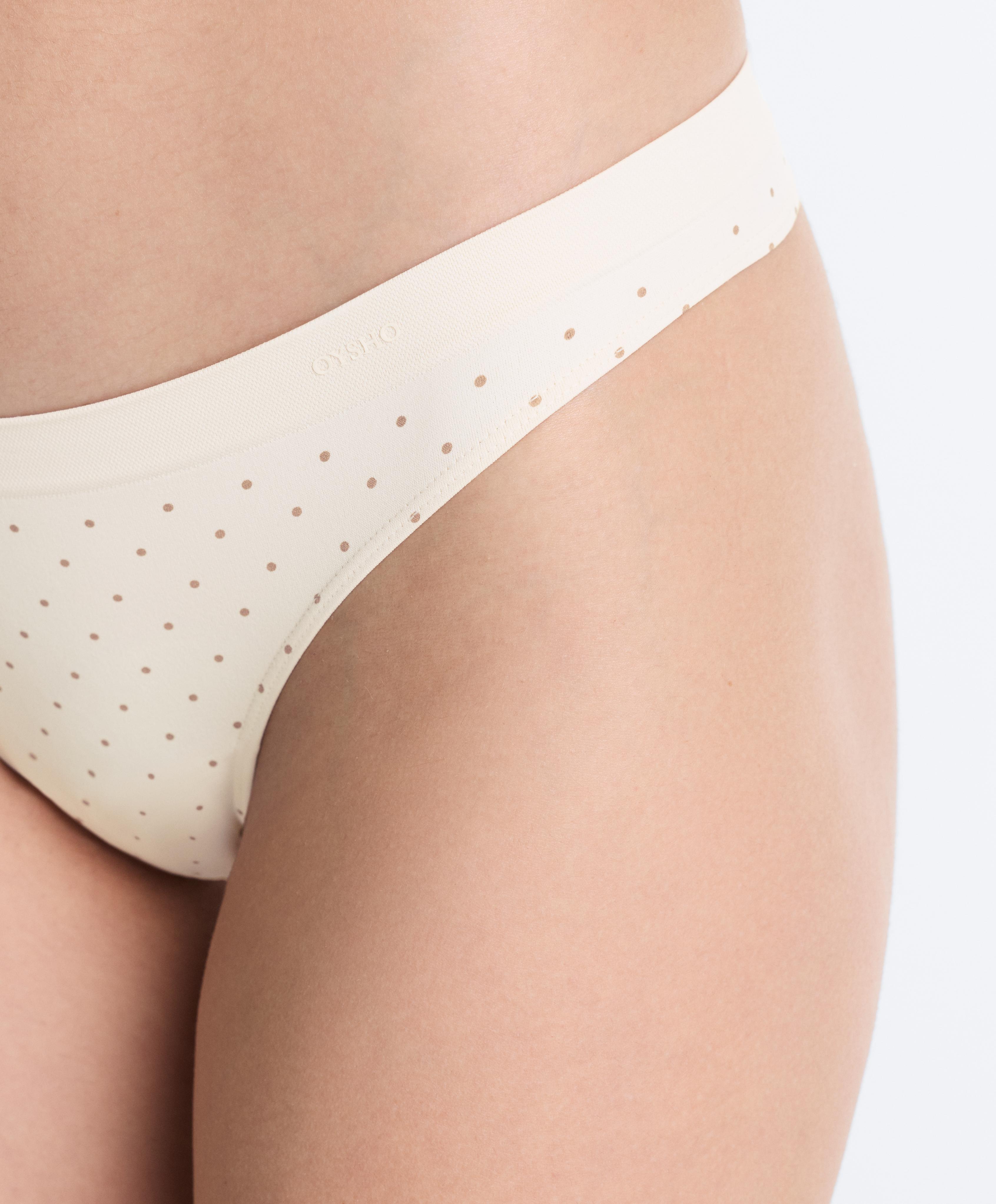 5 seamless soft-touch thongs — MINK