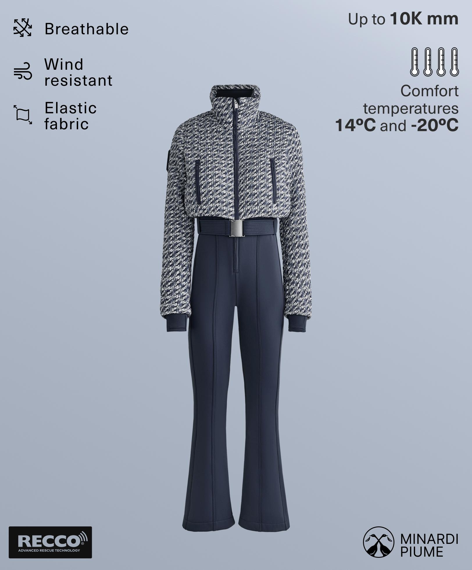 MINARDI PIUME SKI water-resistant twist padded down jumpsuit