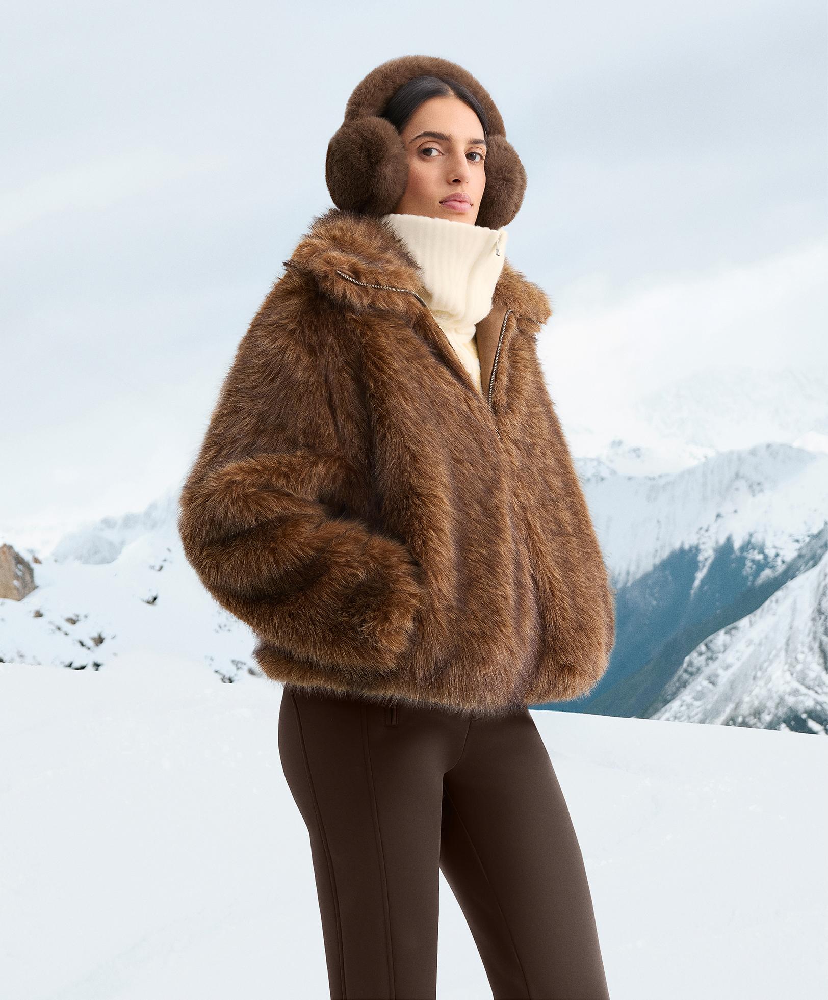 Faux fur jacket — MAHOGANY