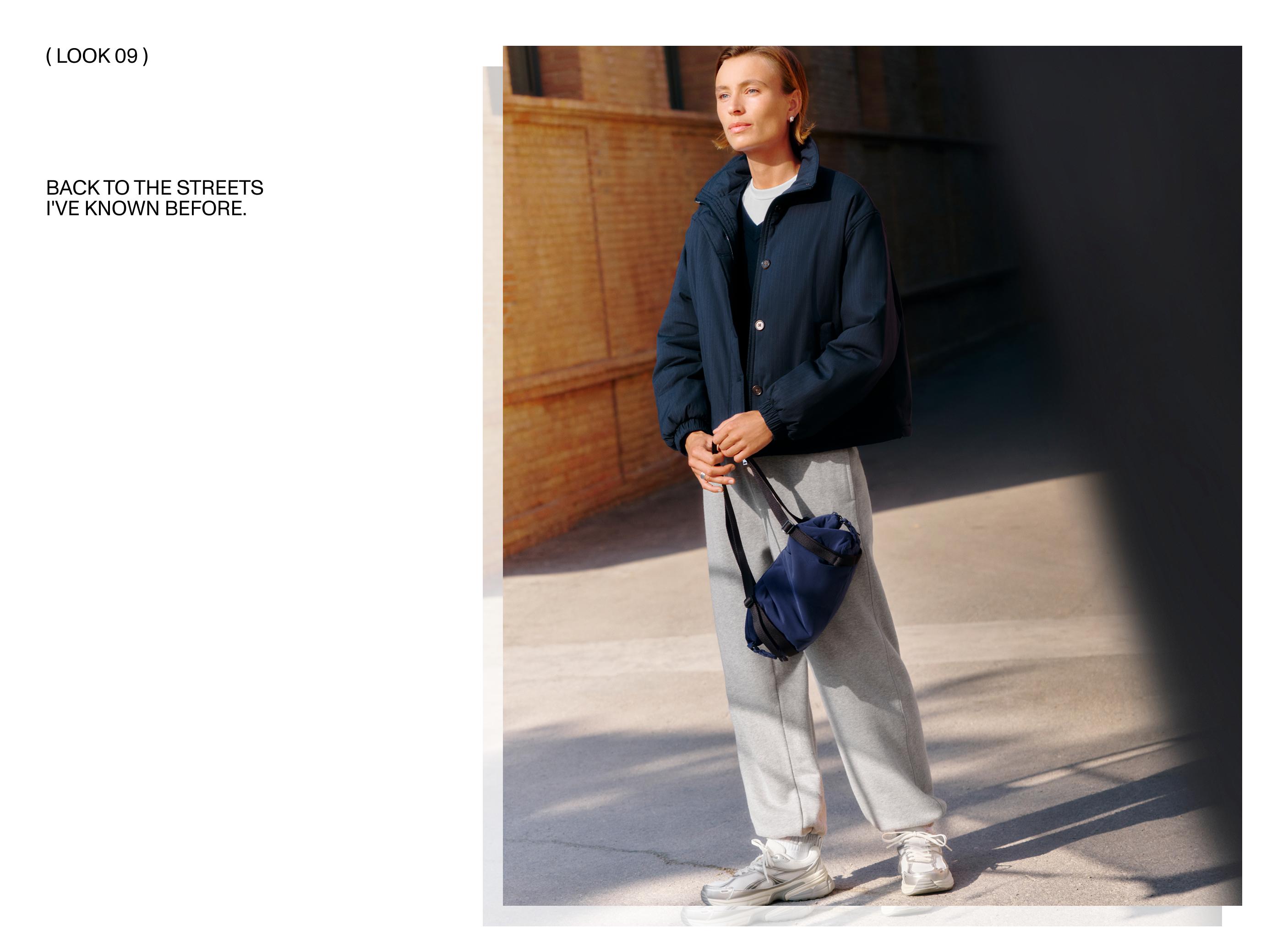 Marl fleece joggers — MID-GREY MELANGE