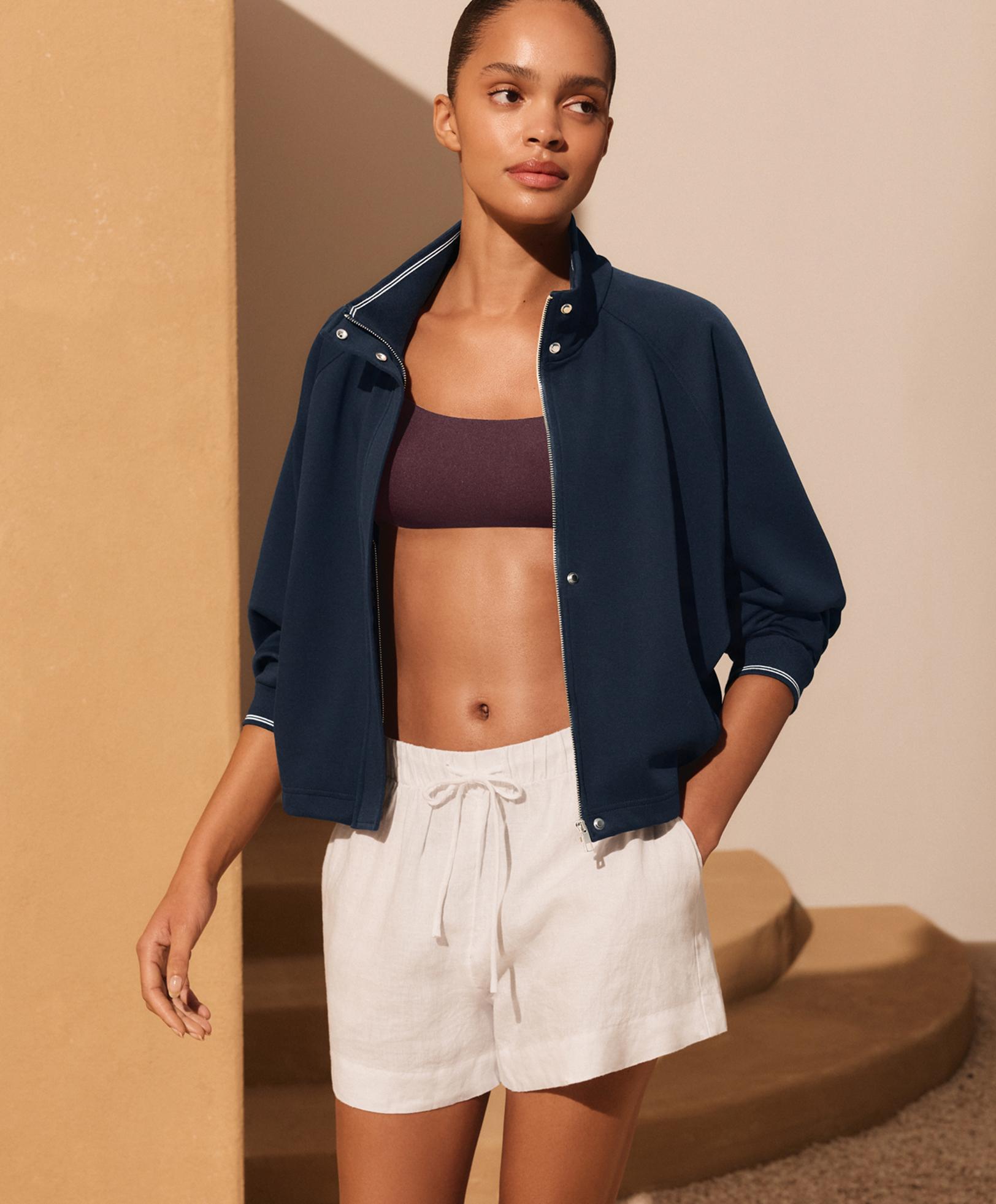 Contrast strap bikini top — DARK PLUM