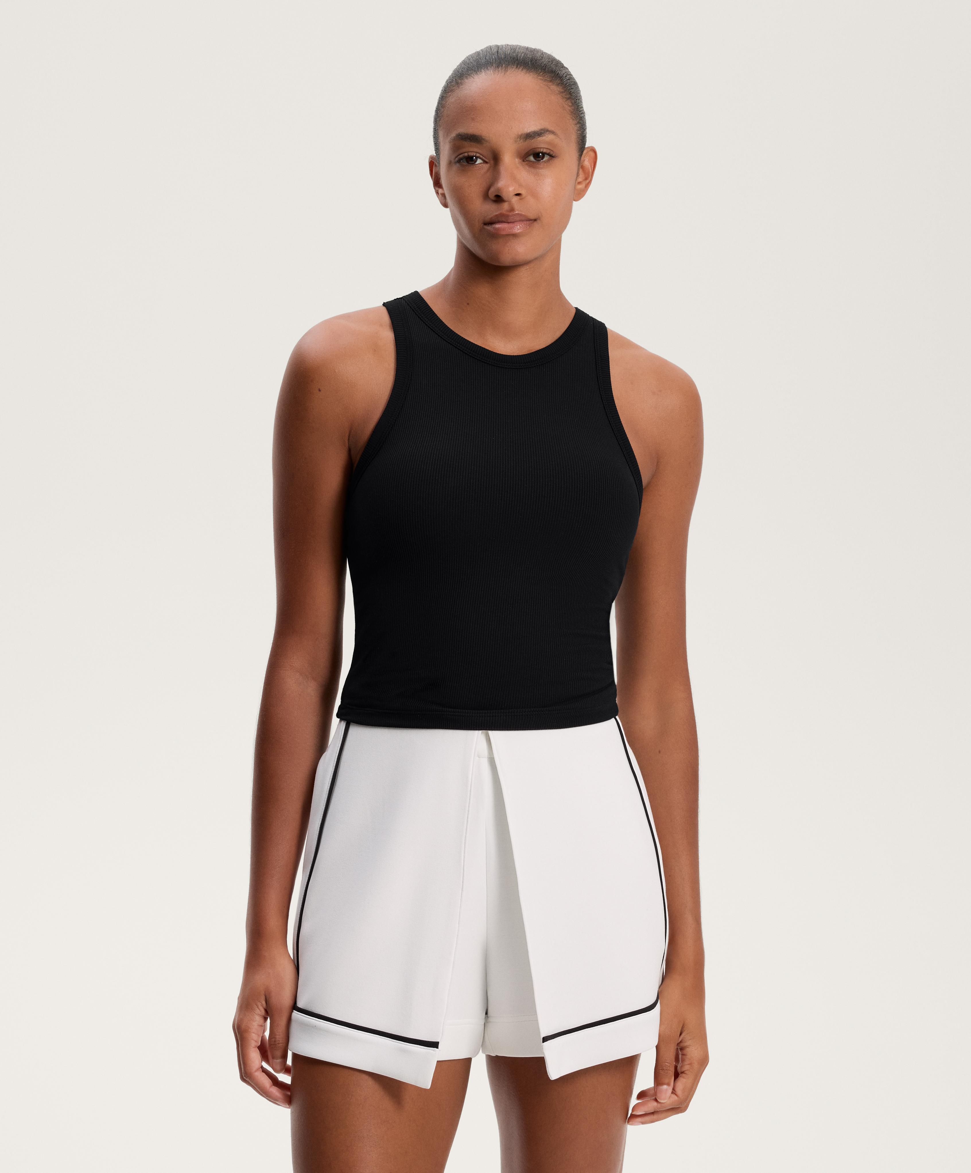 Μακρύ tank top rib από μείγμα μοντάλ Μακρύ tank top rib από μείγμα μοντάλ
