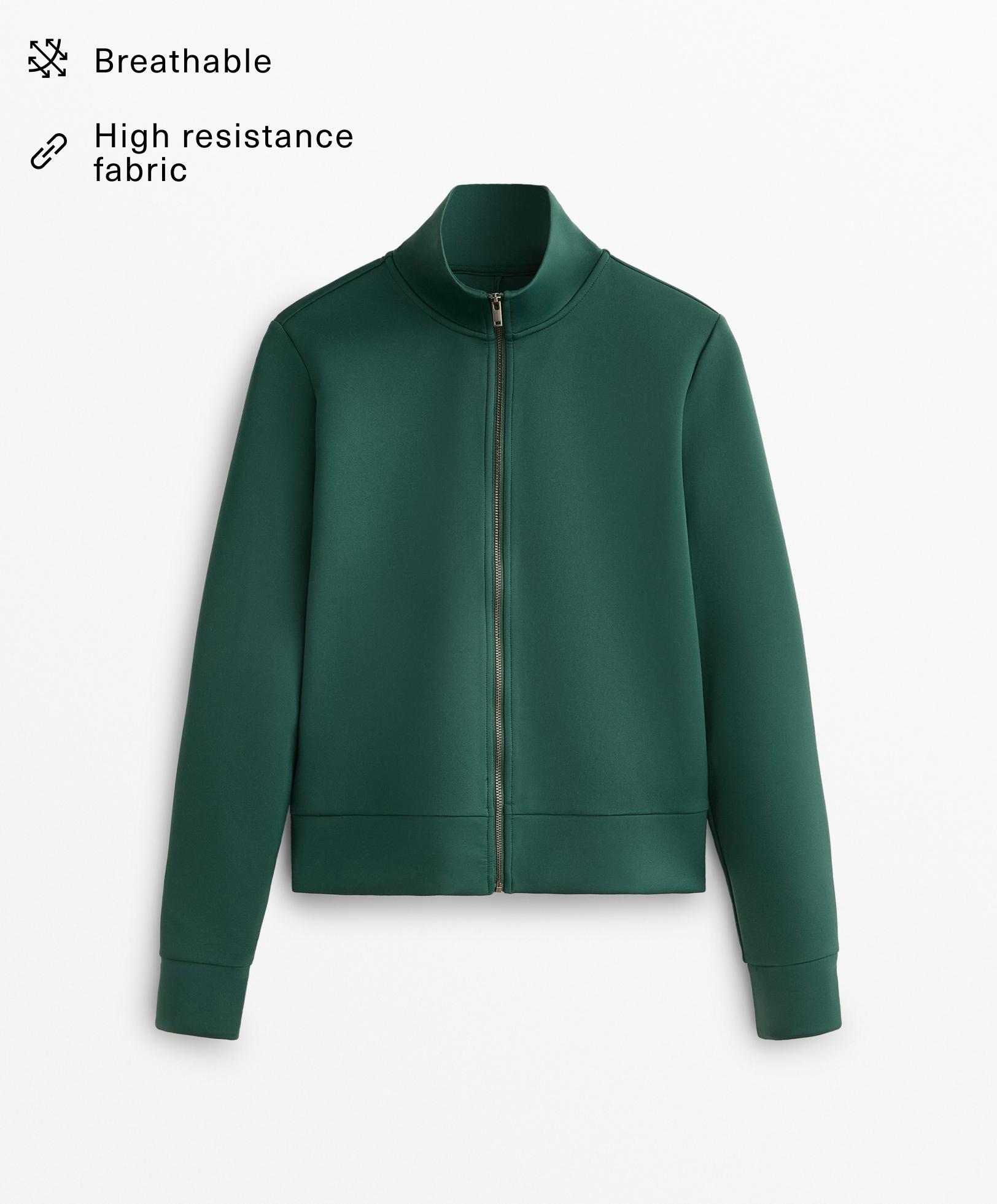 Neoprene-effect jacket