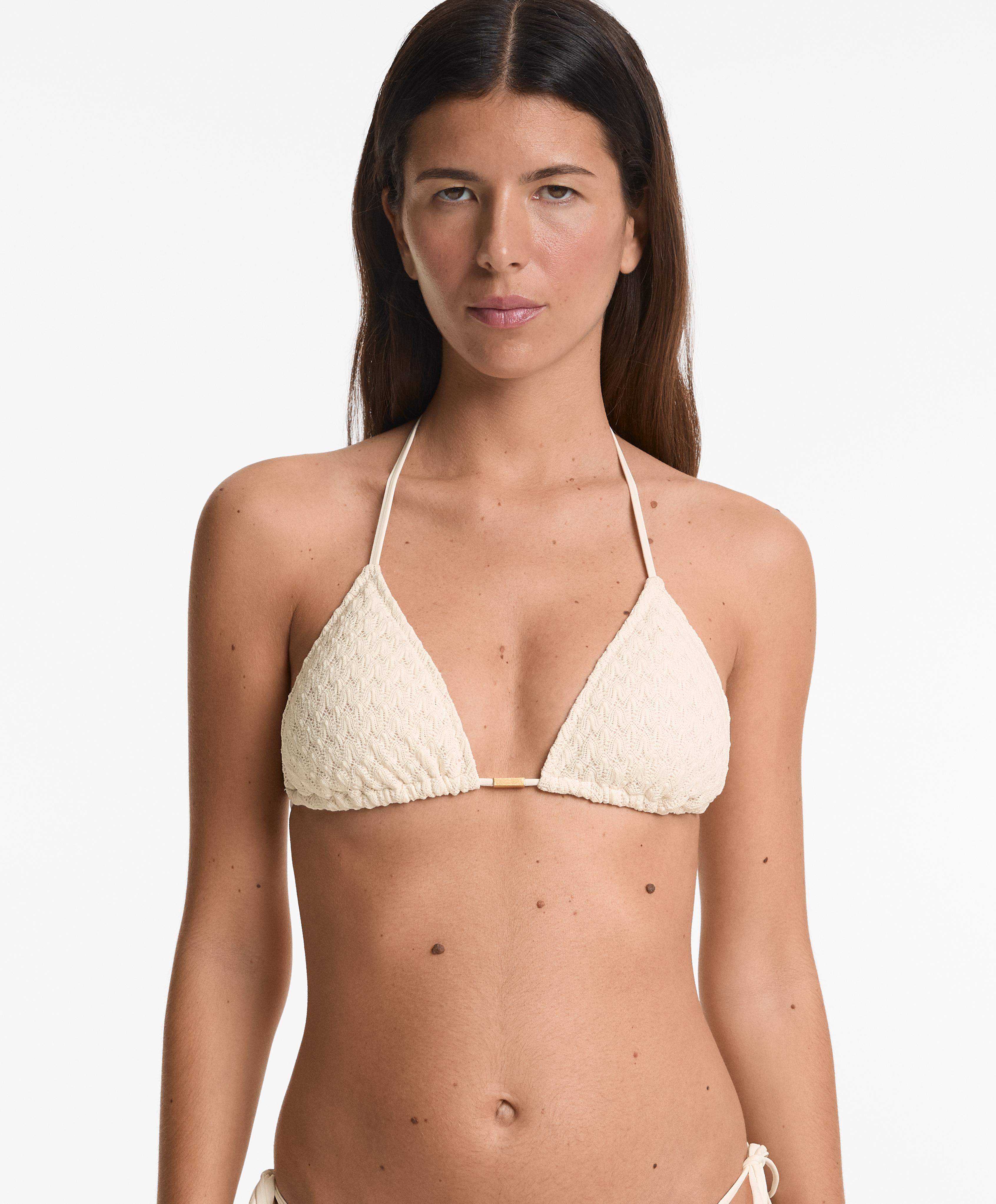 Leaf crochet triangle bikini top Leaf crochet triangle bikini top